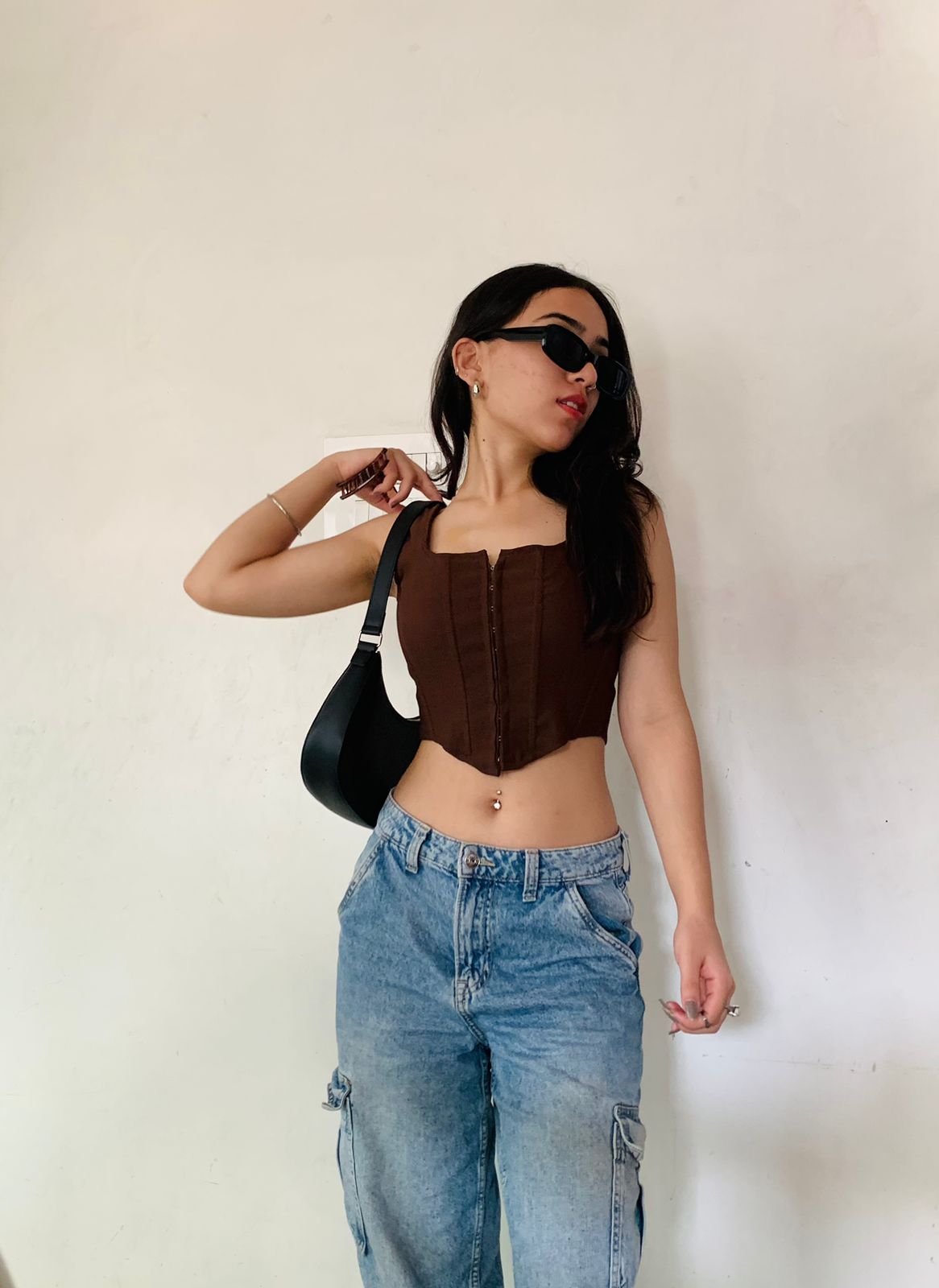 Shea Cocoa brown corset top - Emprall