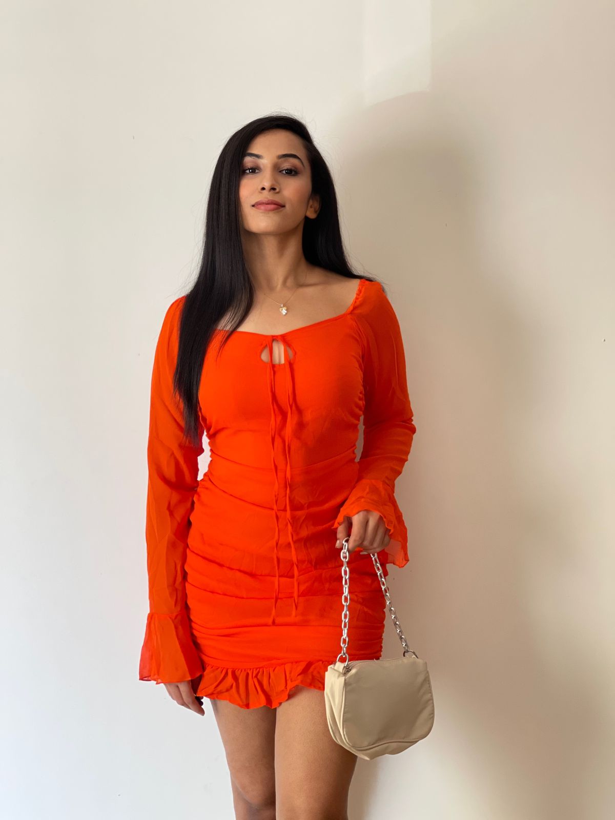 Gemstone orange dress - Emprall 