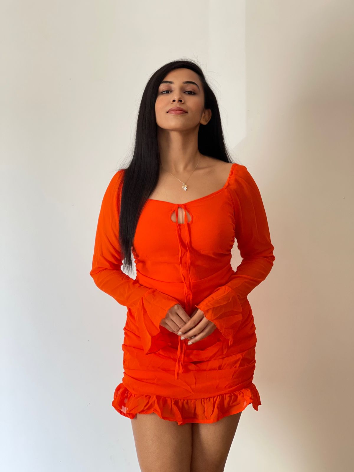 Gemstone orange dress - Emprall 