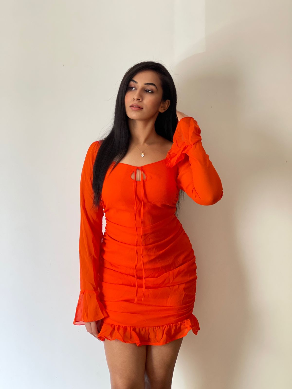 Gemstone orange dress - Emprall 