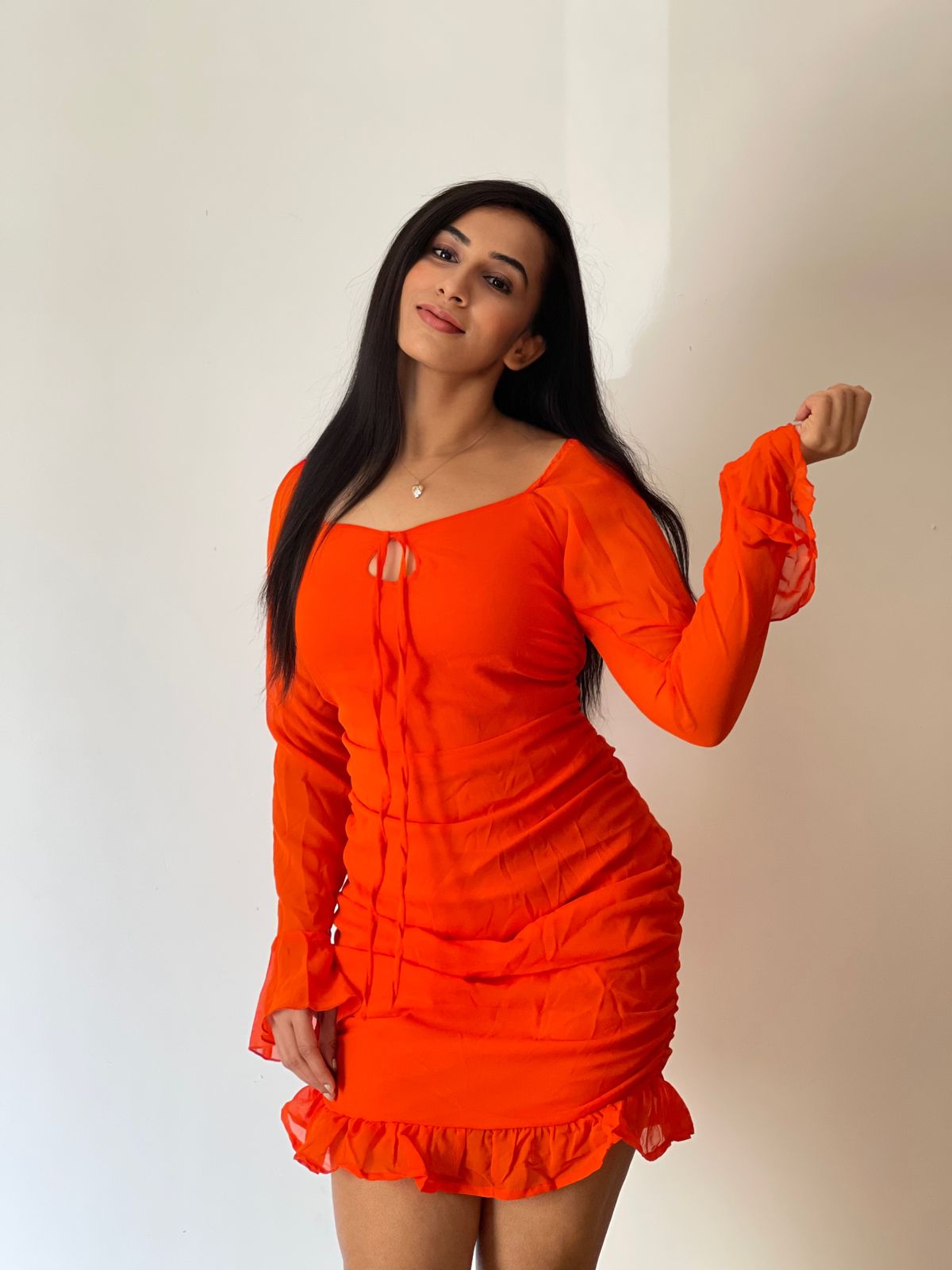 Gemstone orange dress - Emprall