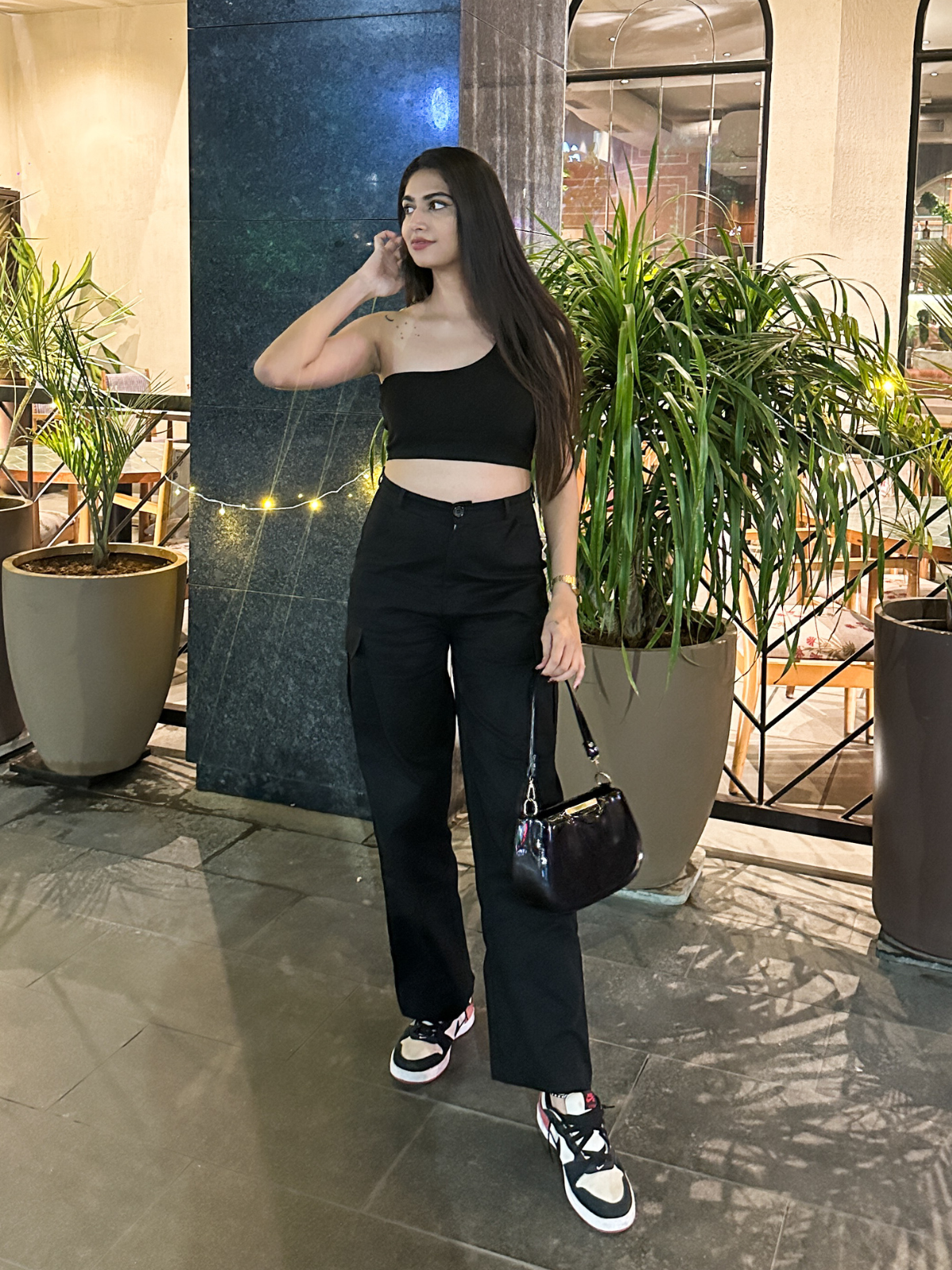 Athena black cargo pants - Emprall