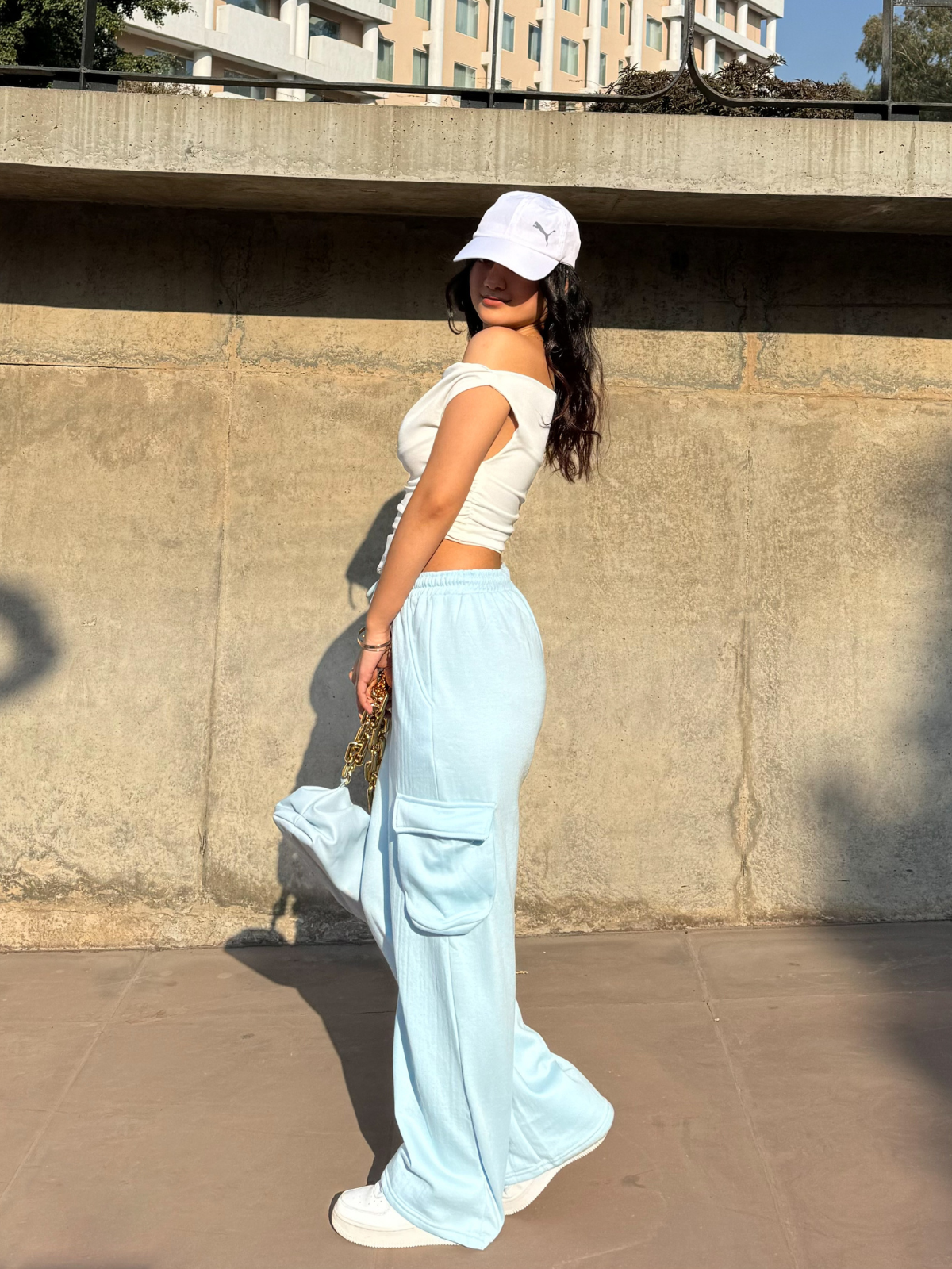 Amelia Blue cargo pants - Emprall