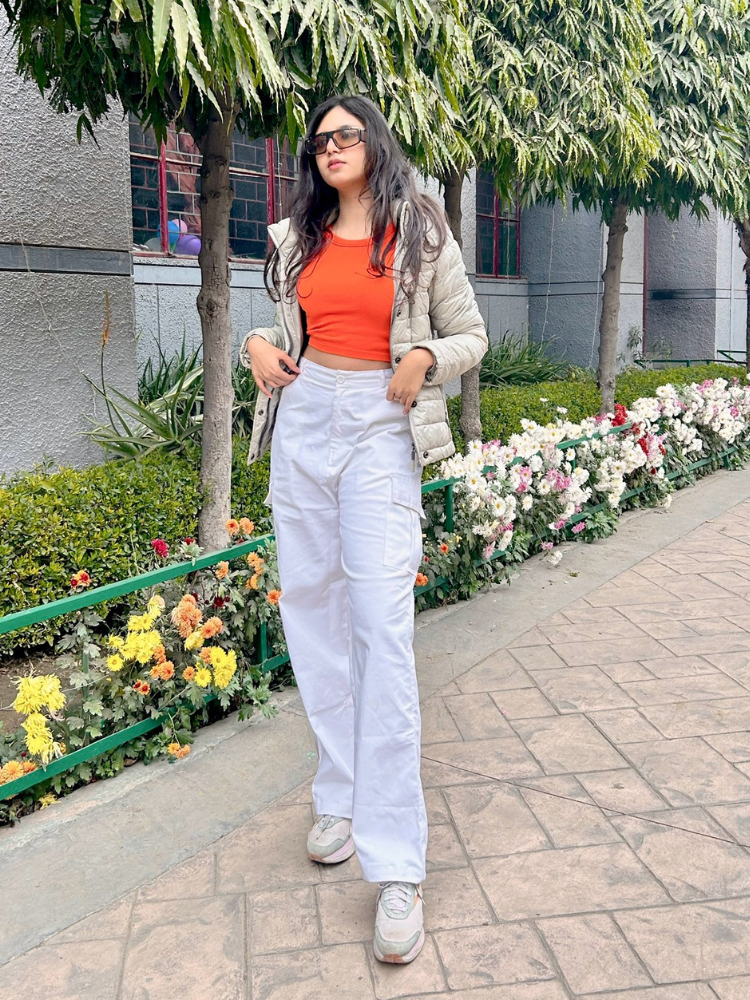 Athena White cargo pants - Emprall