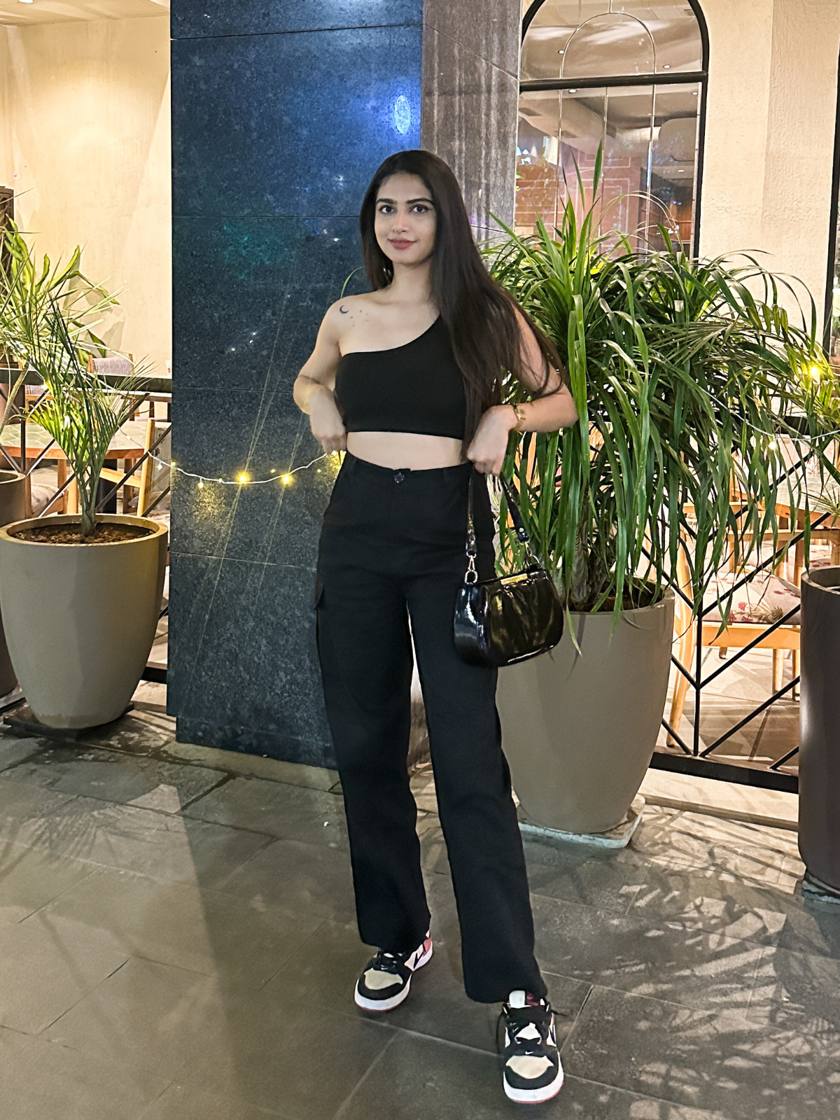 Athena black cargo pants - Emprall