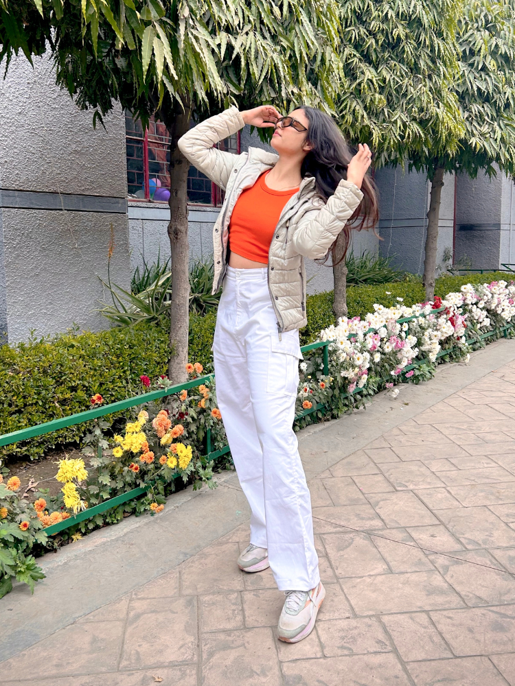 Athena White cargo pants - Emprall