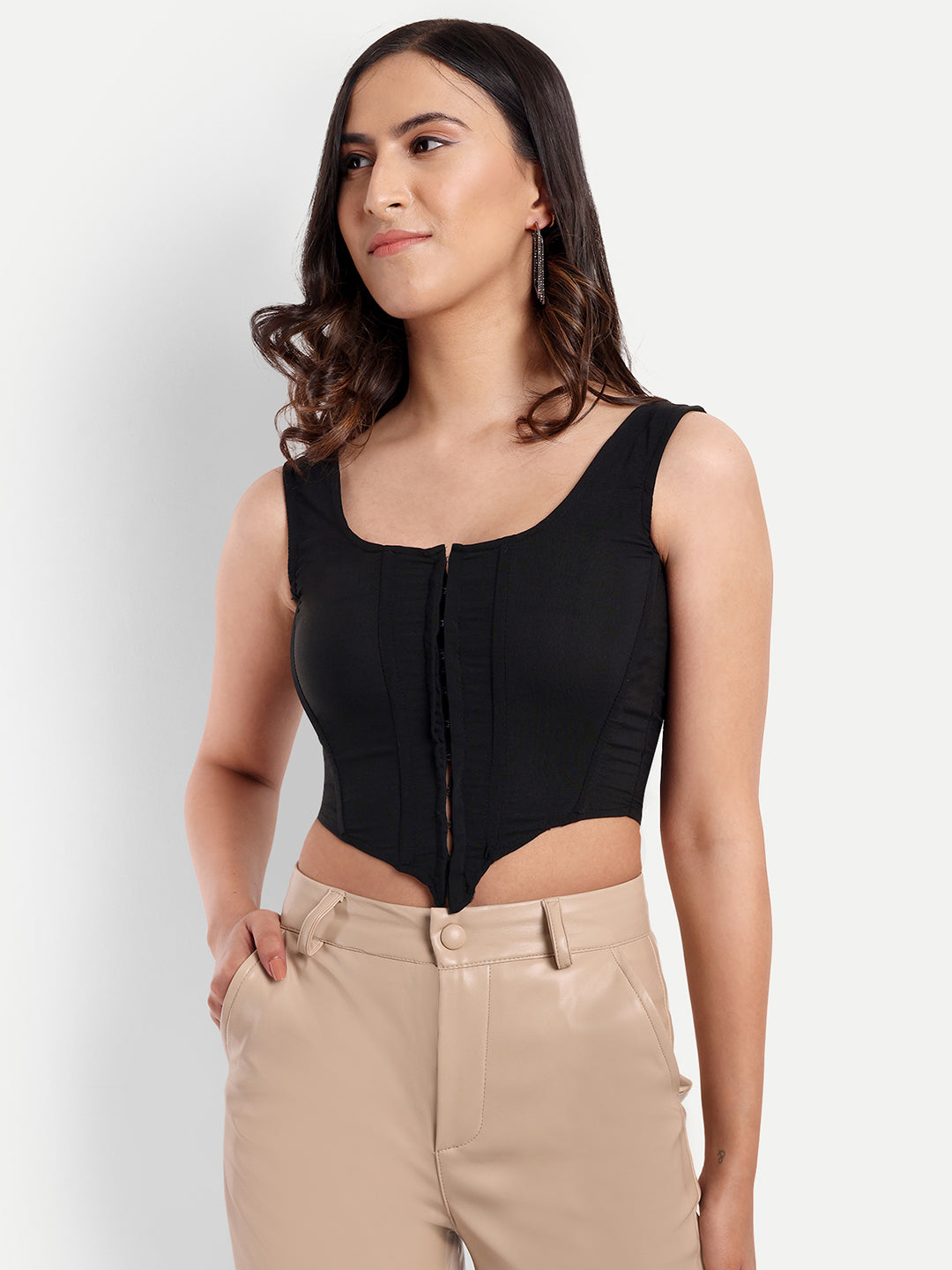 Shea black corset top - Emprall 