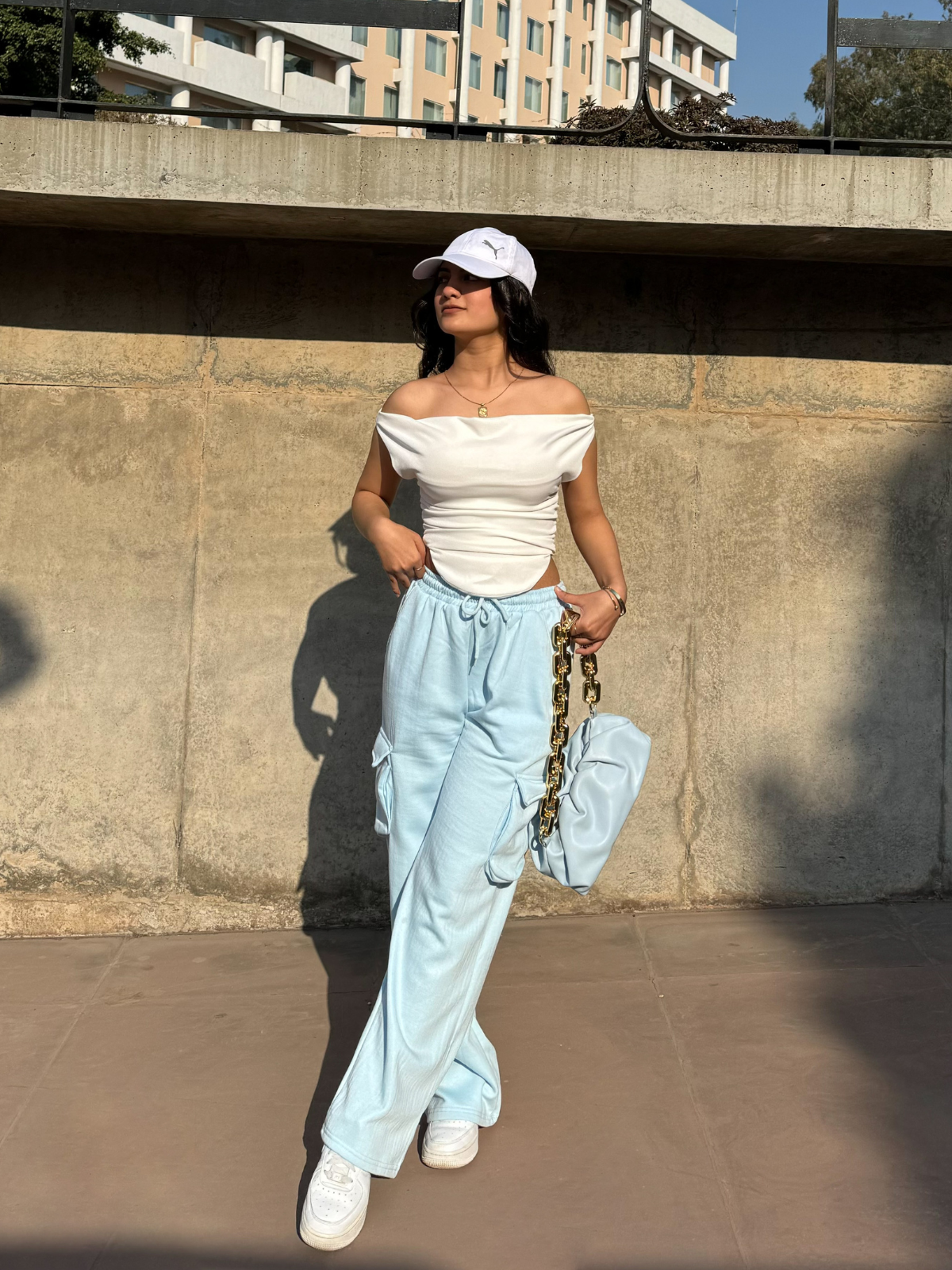 Amelia Blue cargo pants - Emprall