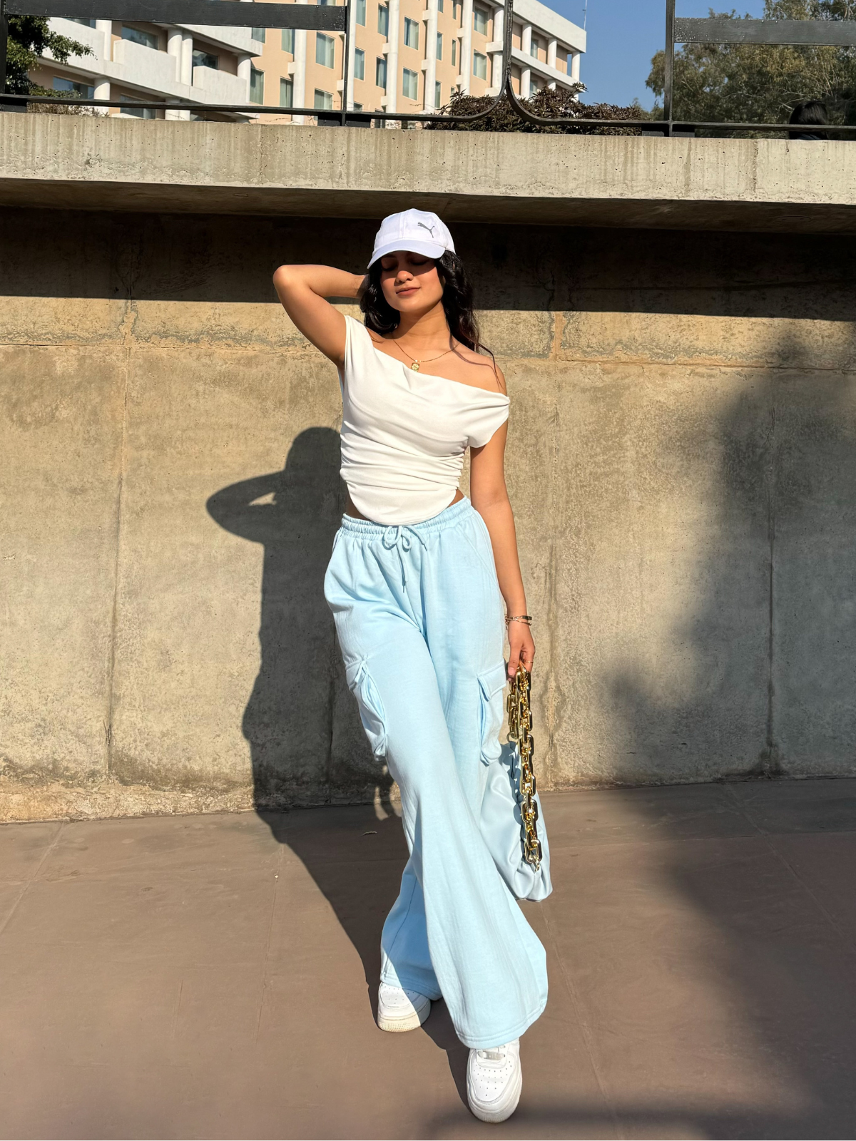 Amelia Blue cargo pants - Emprall