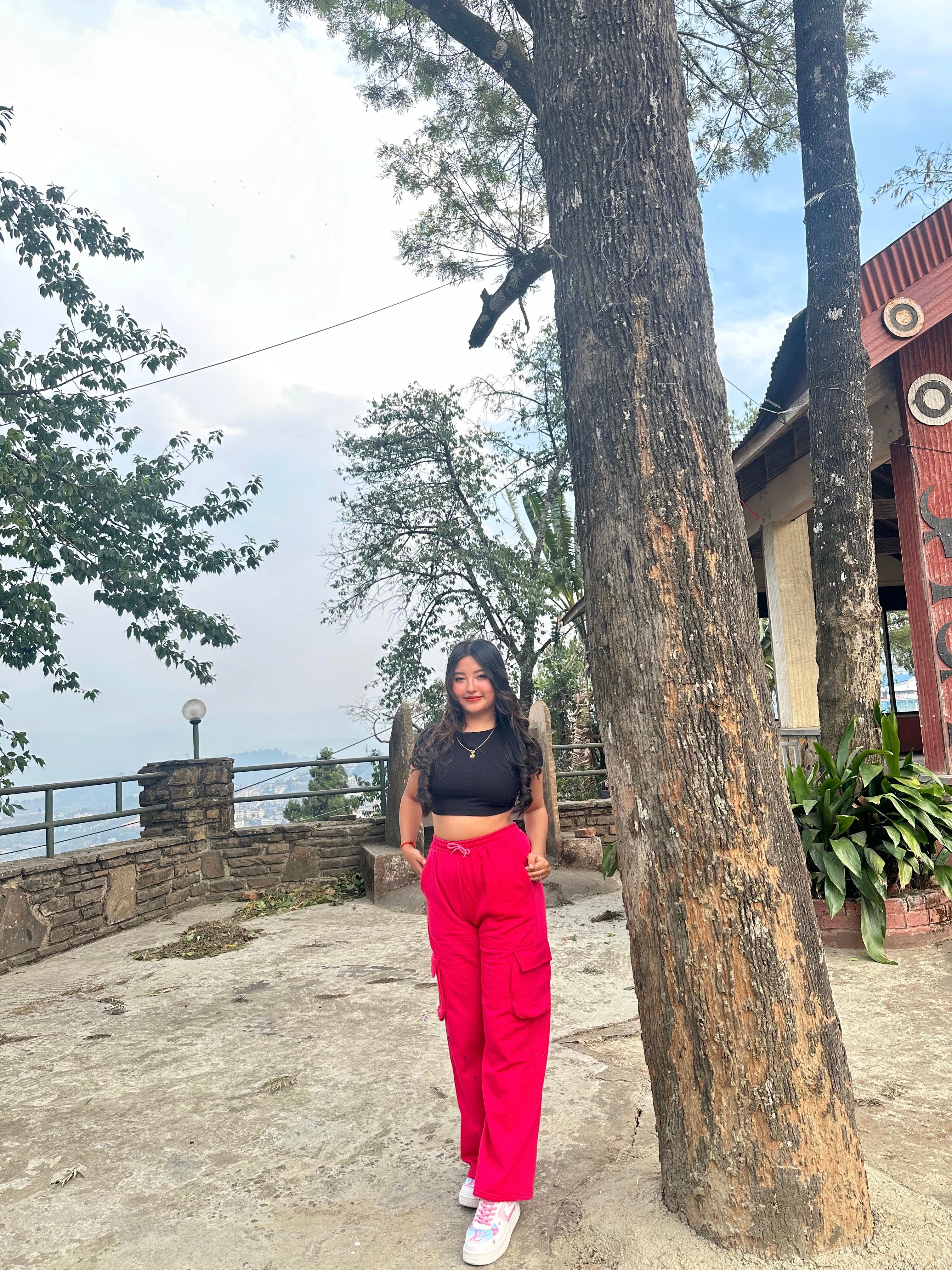 Amelia Hot pink cargo pants - Emprall