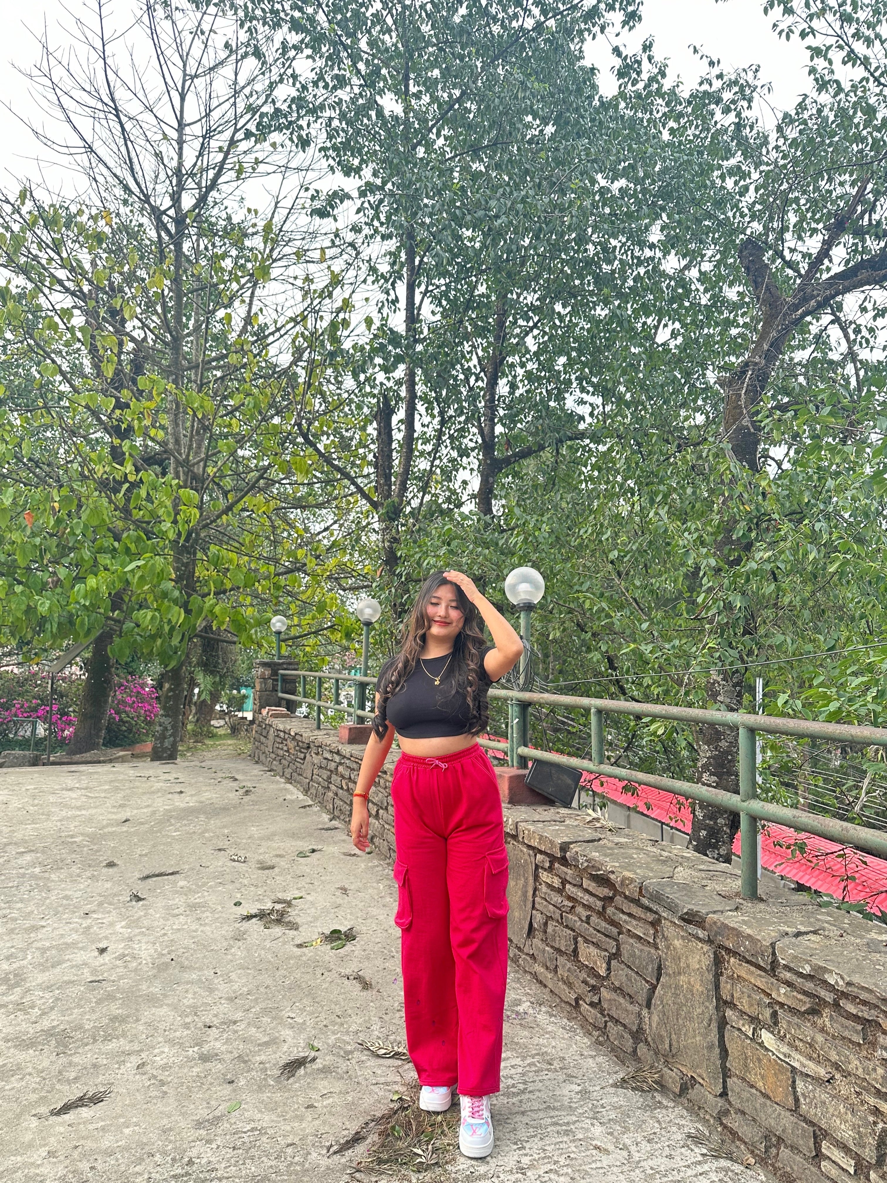 Amelia Hot pink cargo pants - Emprall
