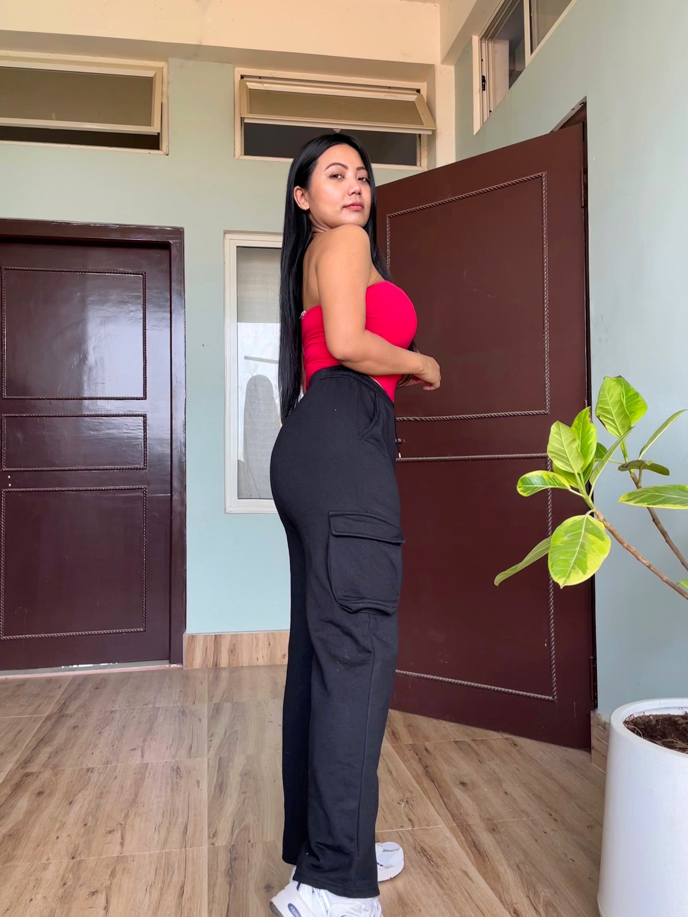 Amelia Black cargo pants - Emprall