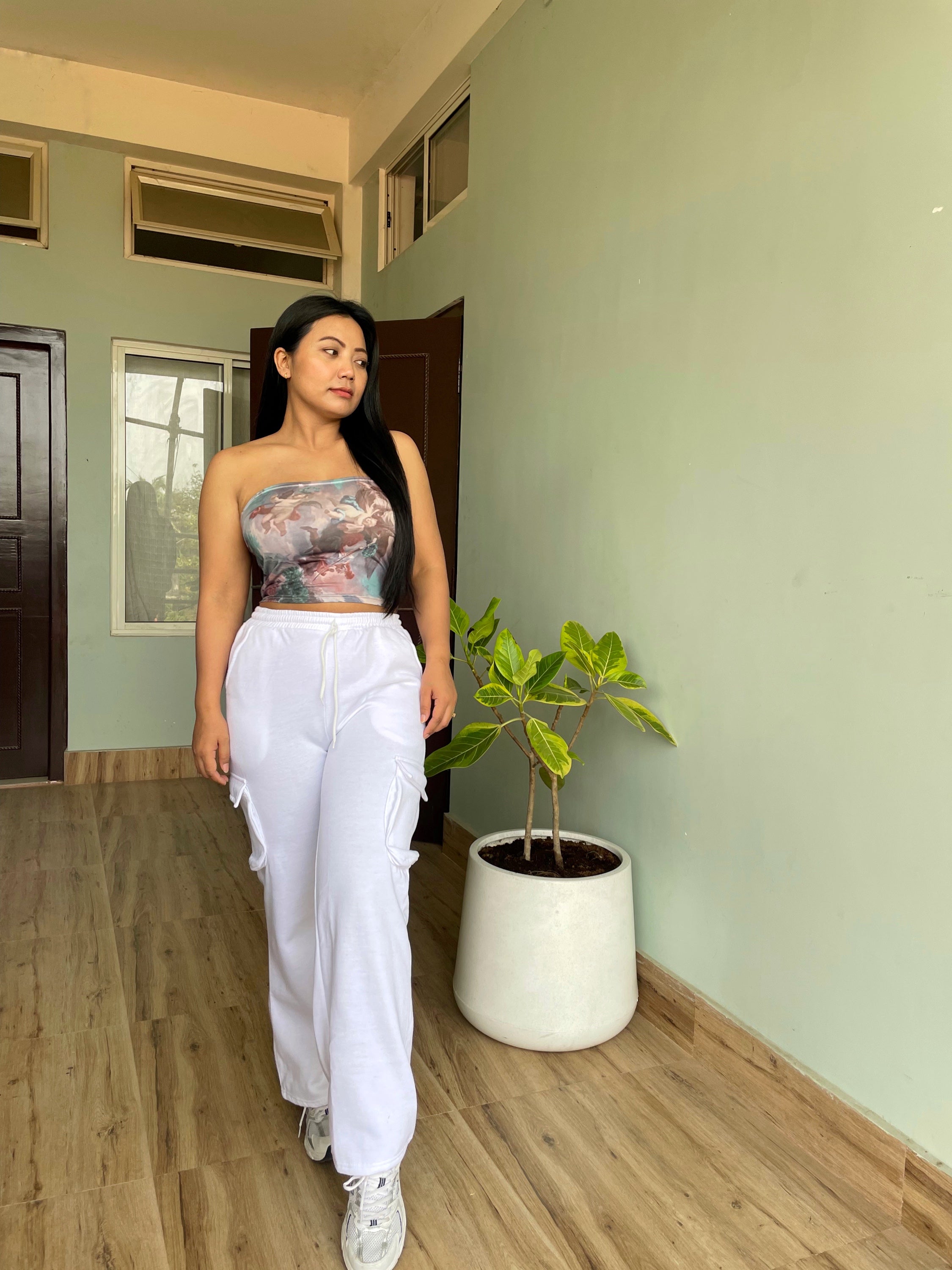 Amelia White cargo pants - Emprall