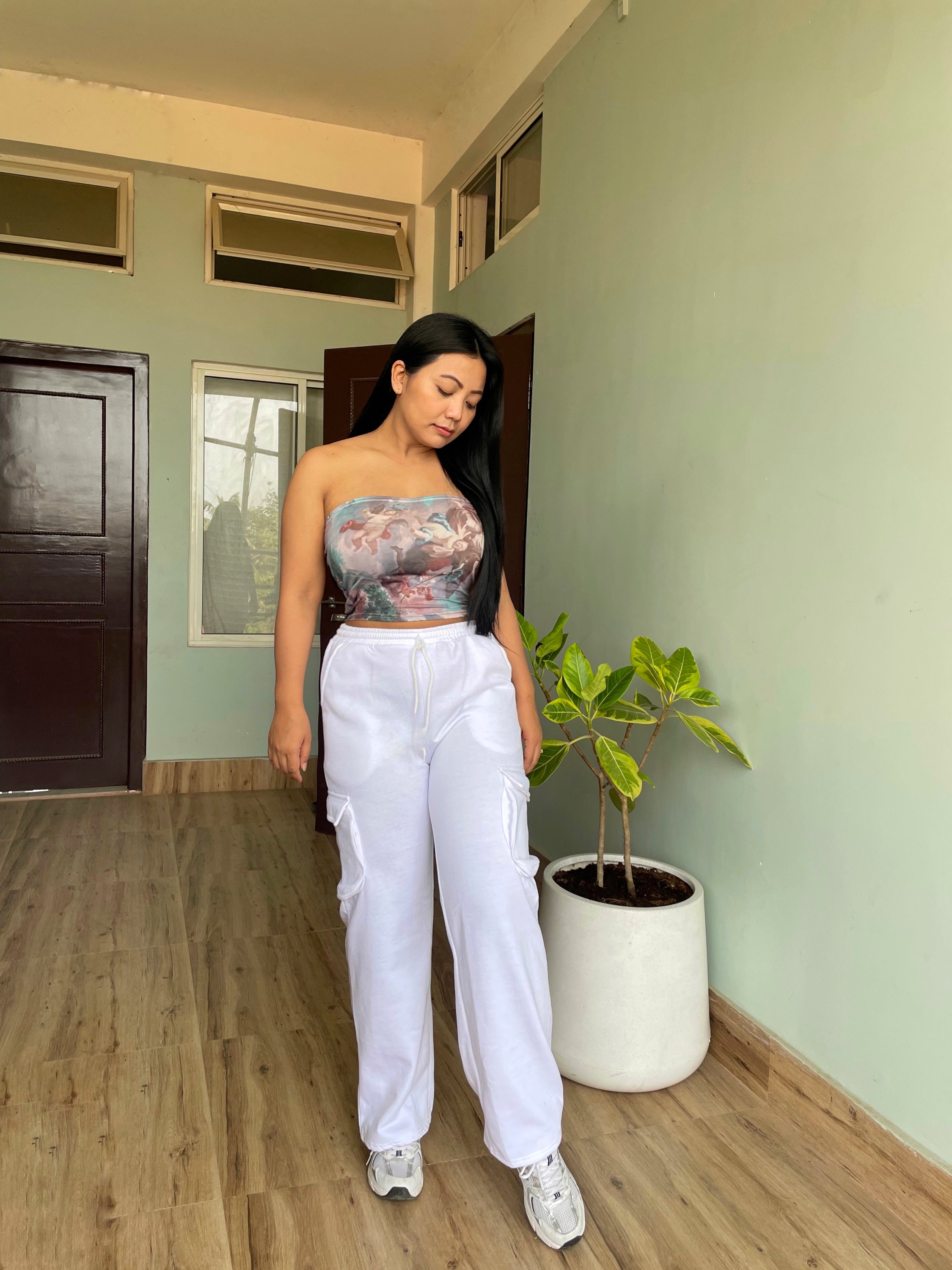 Amelia White cargo pants - Emprall