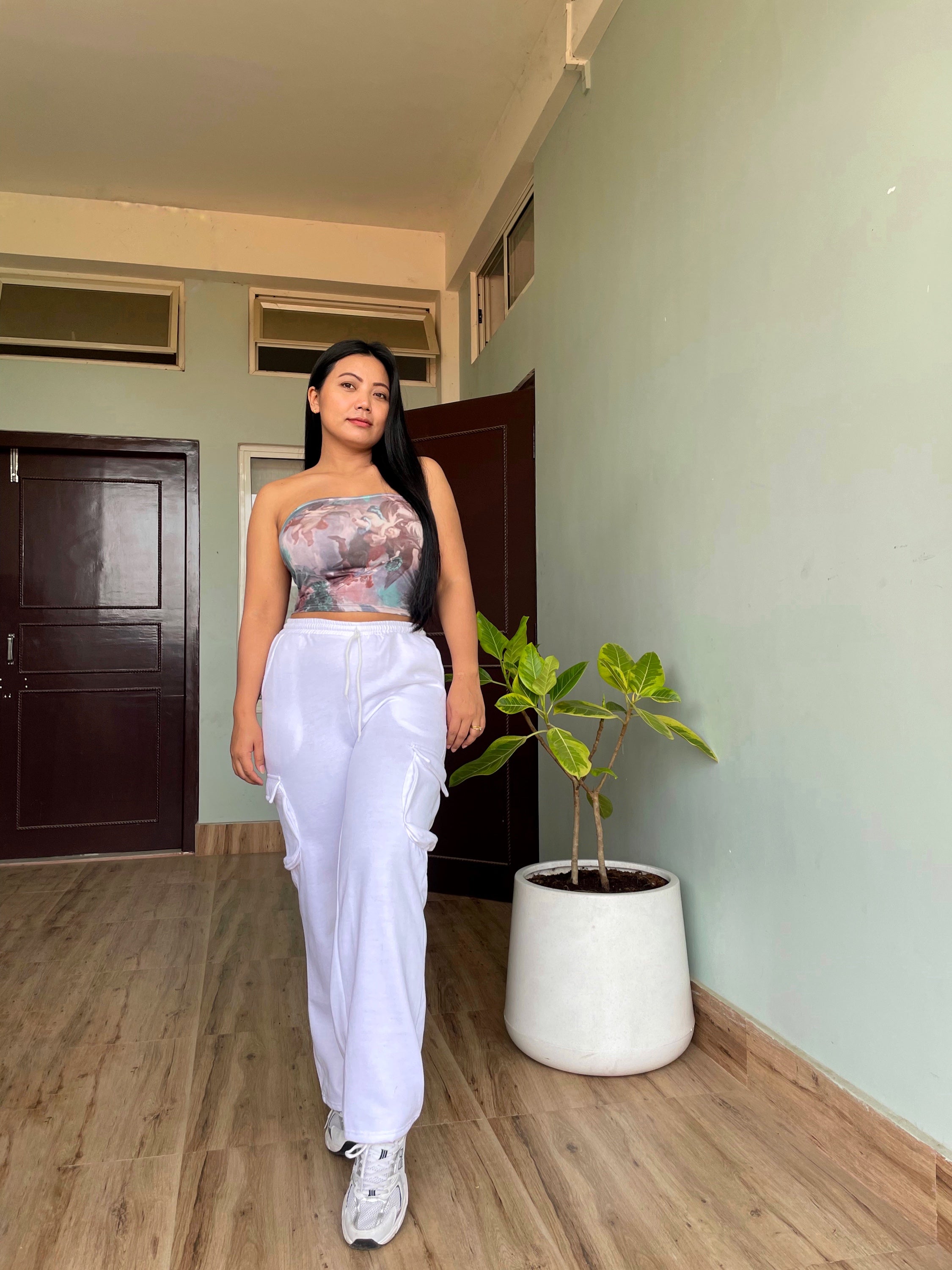 Amelia White cargo pants - Emprall