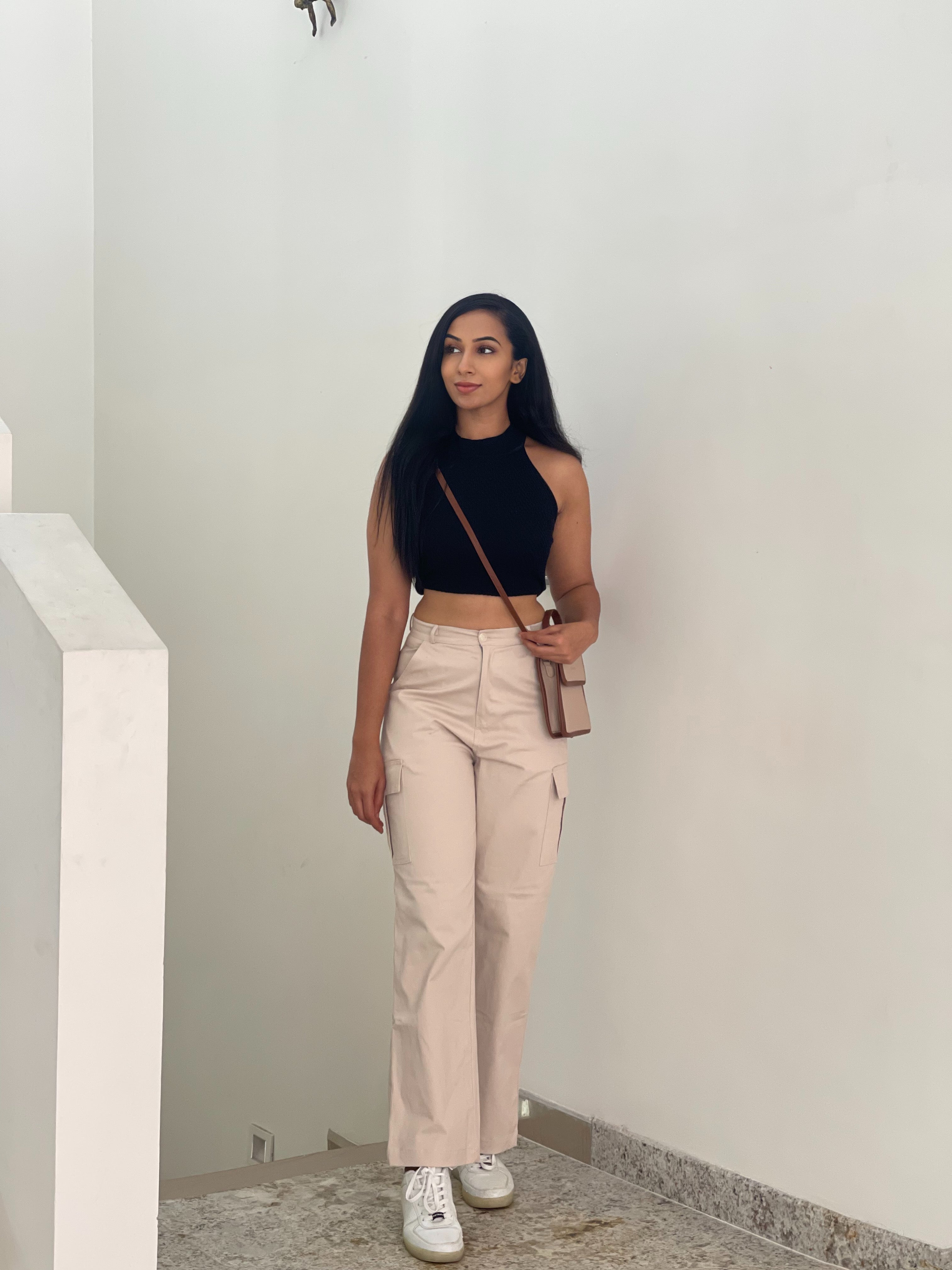 Athena nude beige cargo pants - Emprall