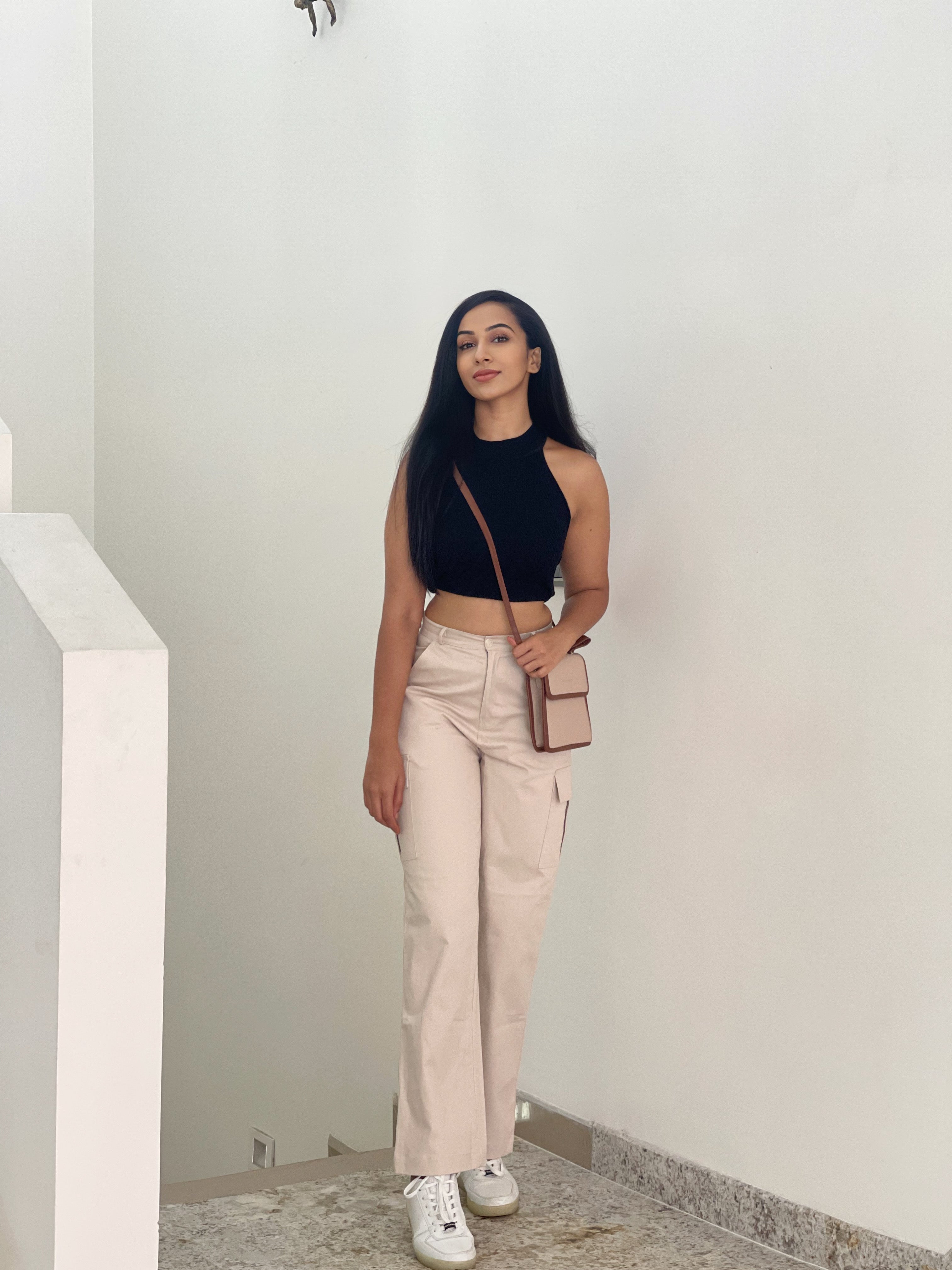 Athena nude beige cargo pants - Emprall