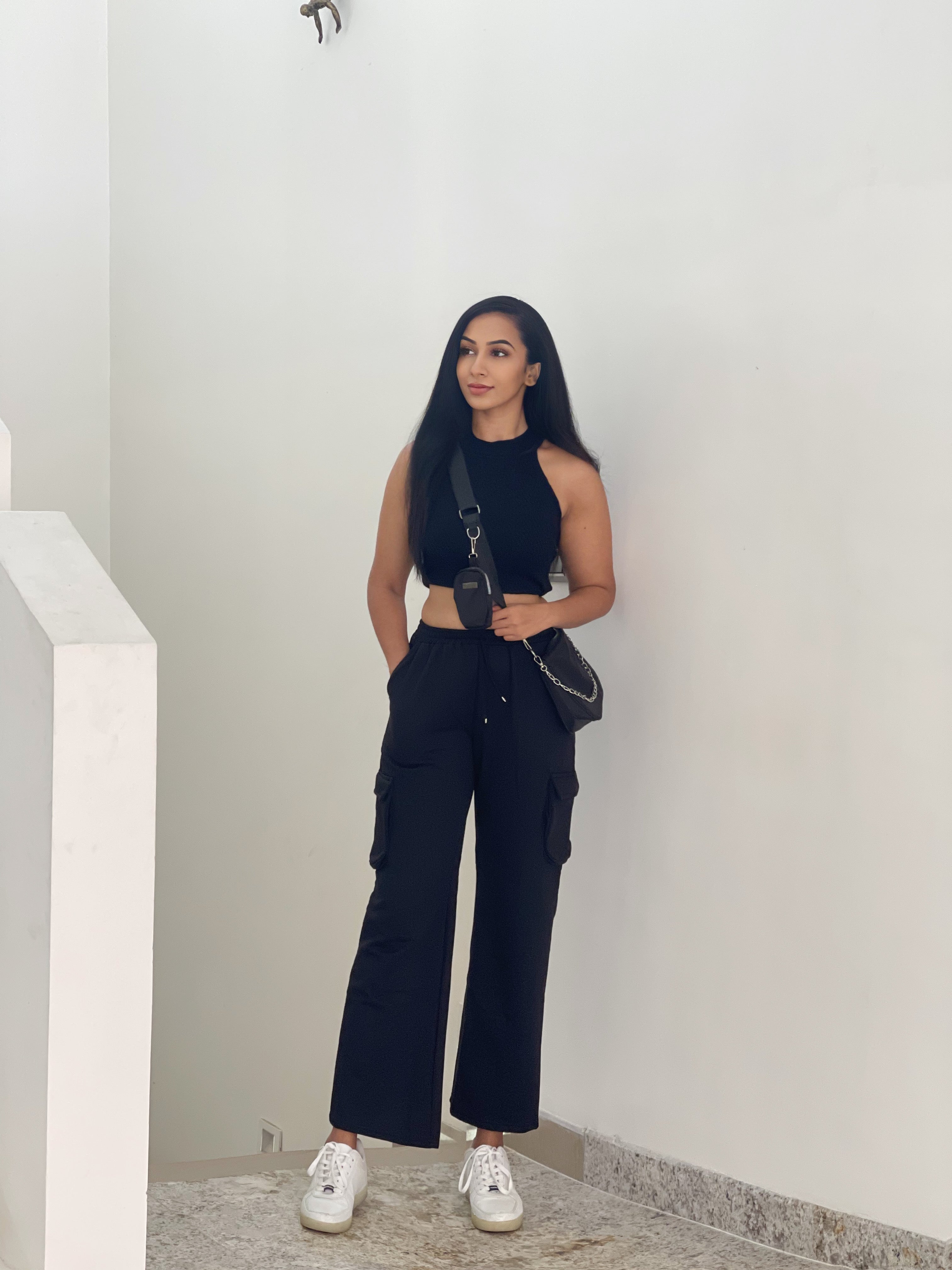 Amelia Black cargo pants - Emprall