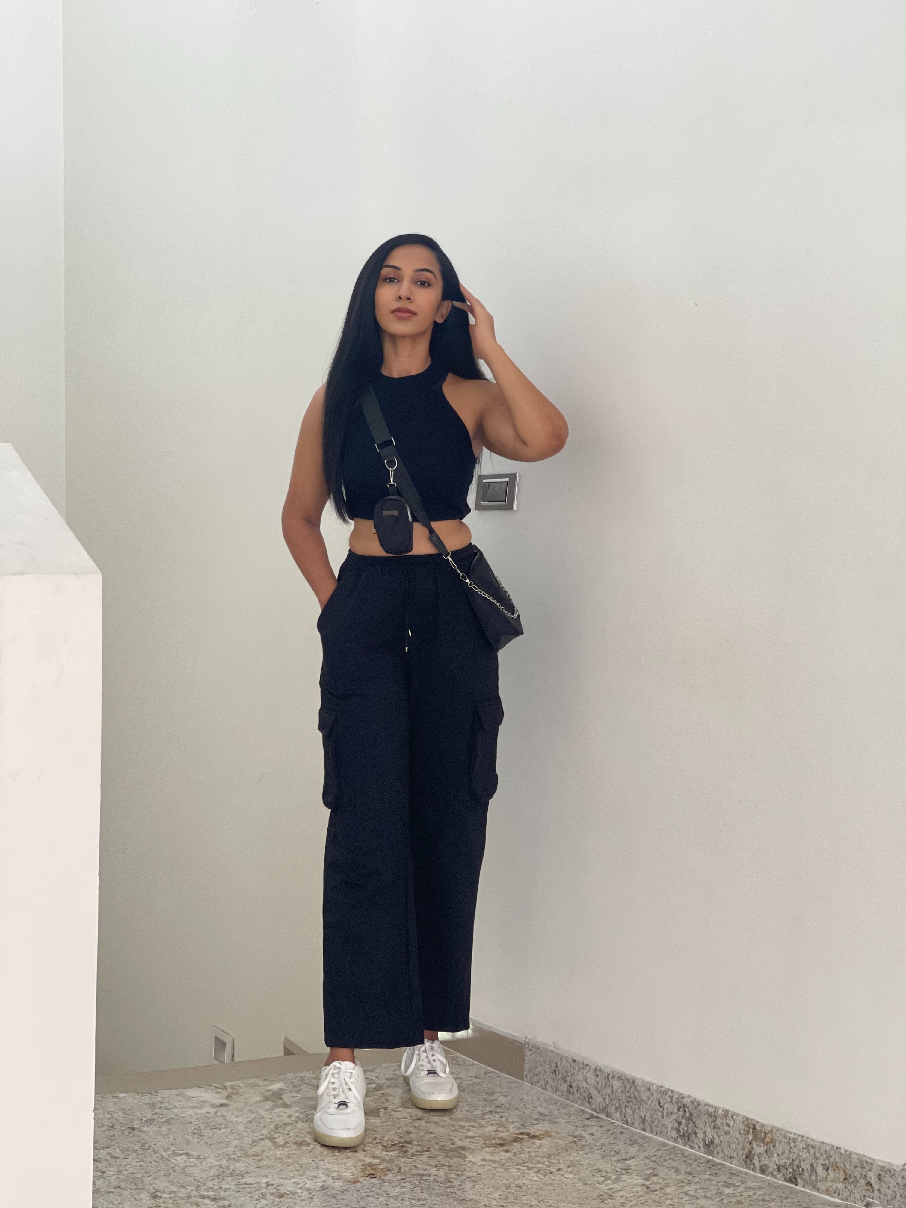 Amelia Black cargo pants - Emprall