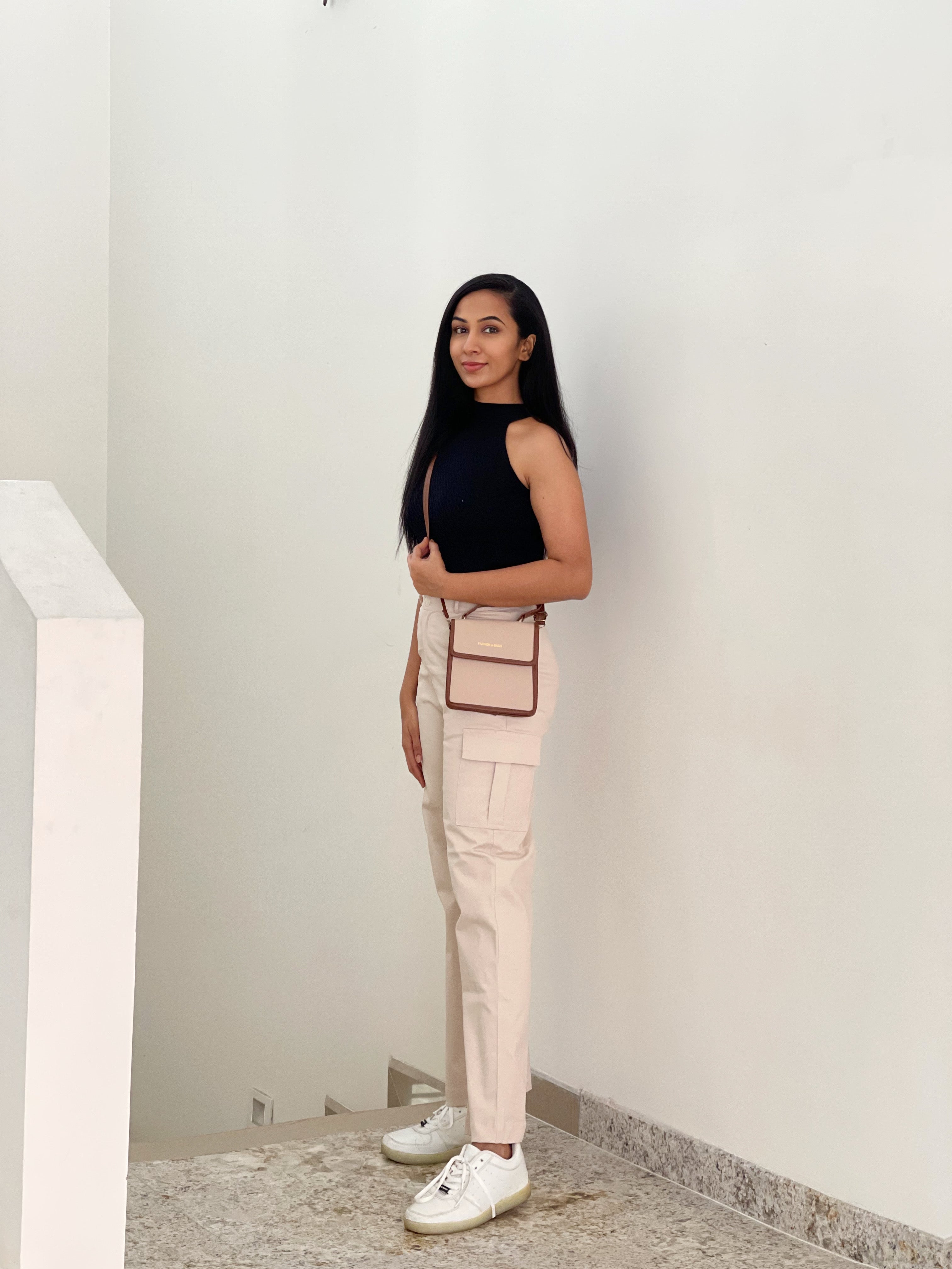 Athena nude beige cargo pants - Emprall