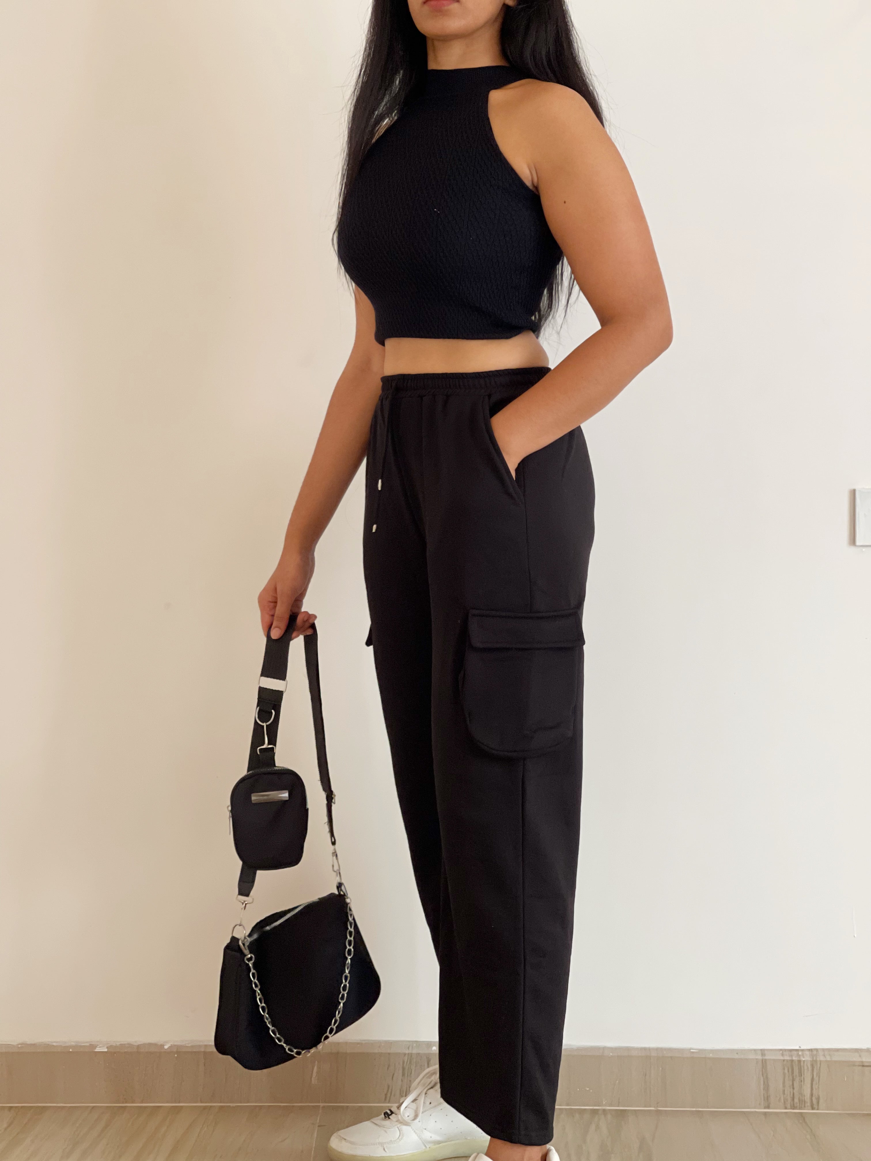 Amelia Black cargo pants - Emprall