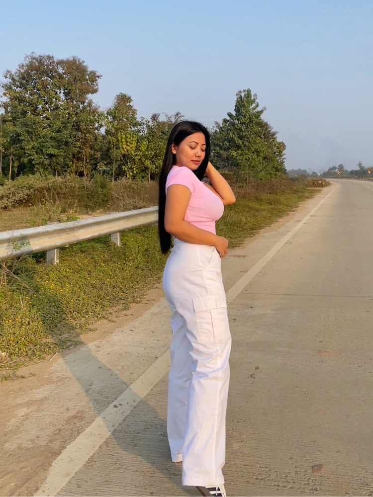 Athena White cargo pants - Emprall