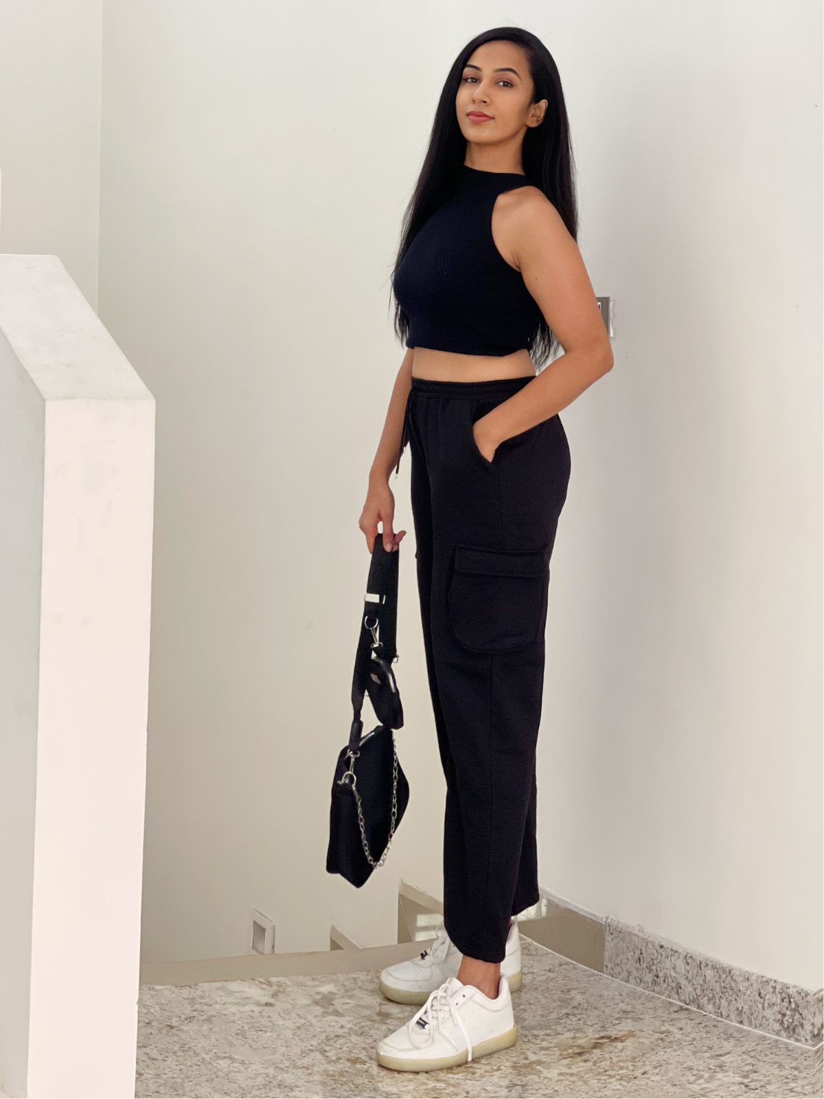 Amelia Black cargo pants - Emprall