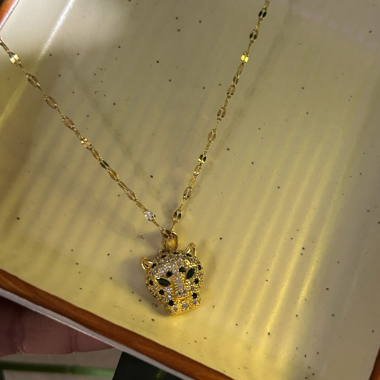 Tigress mask necklace
