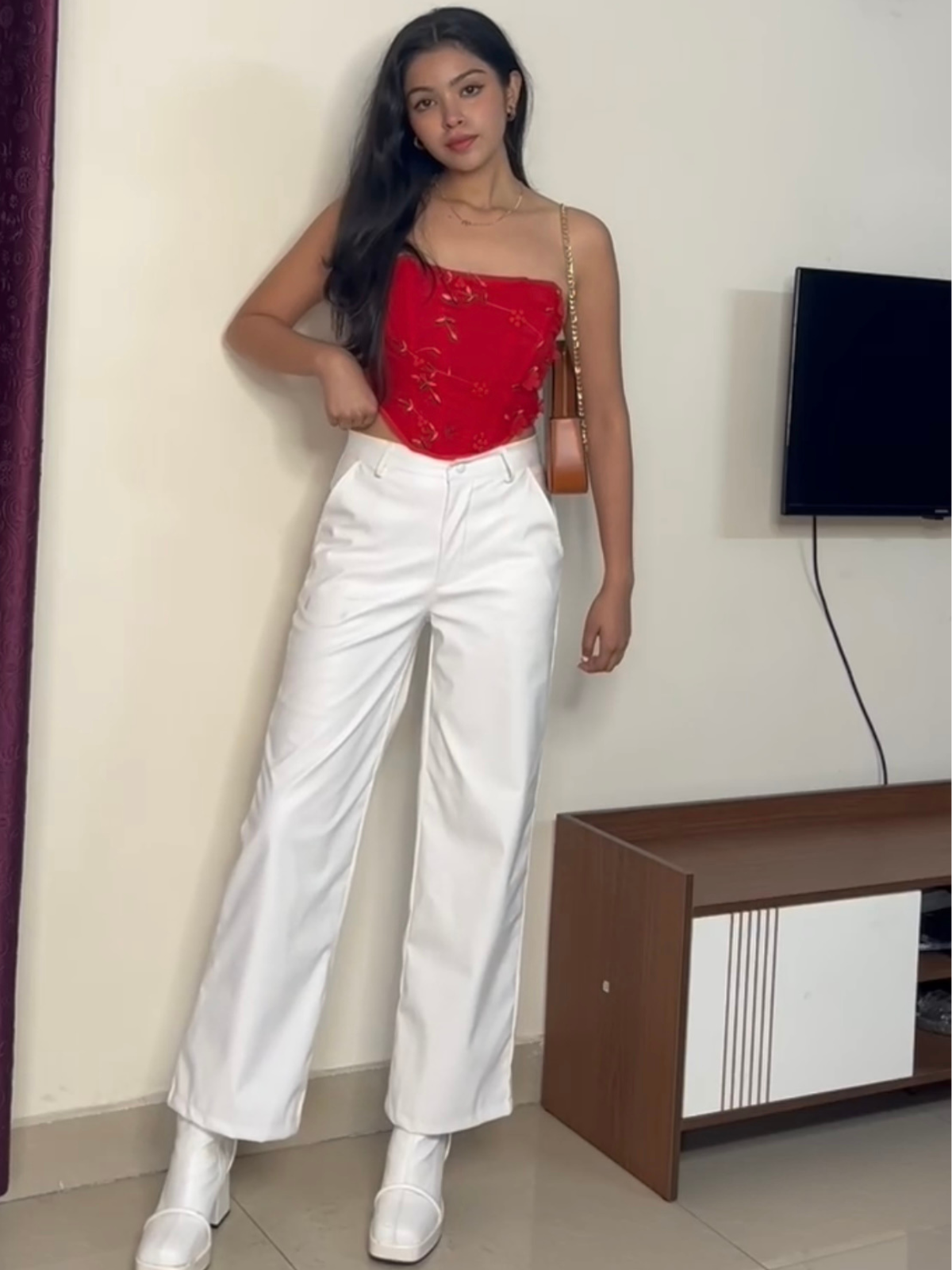 Bronx PU pants White - Emprall
