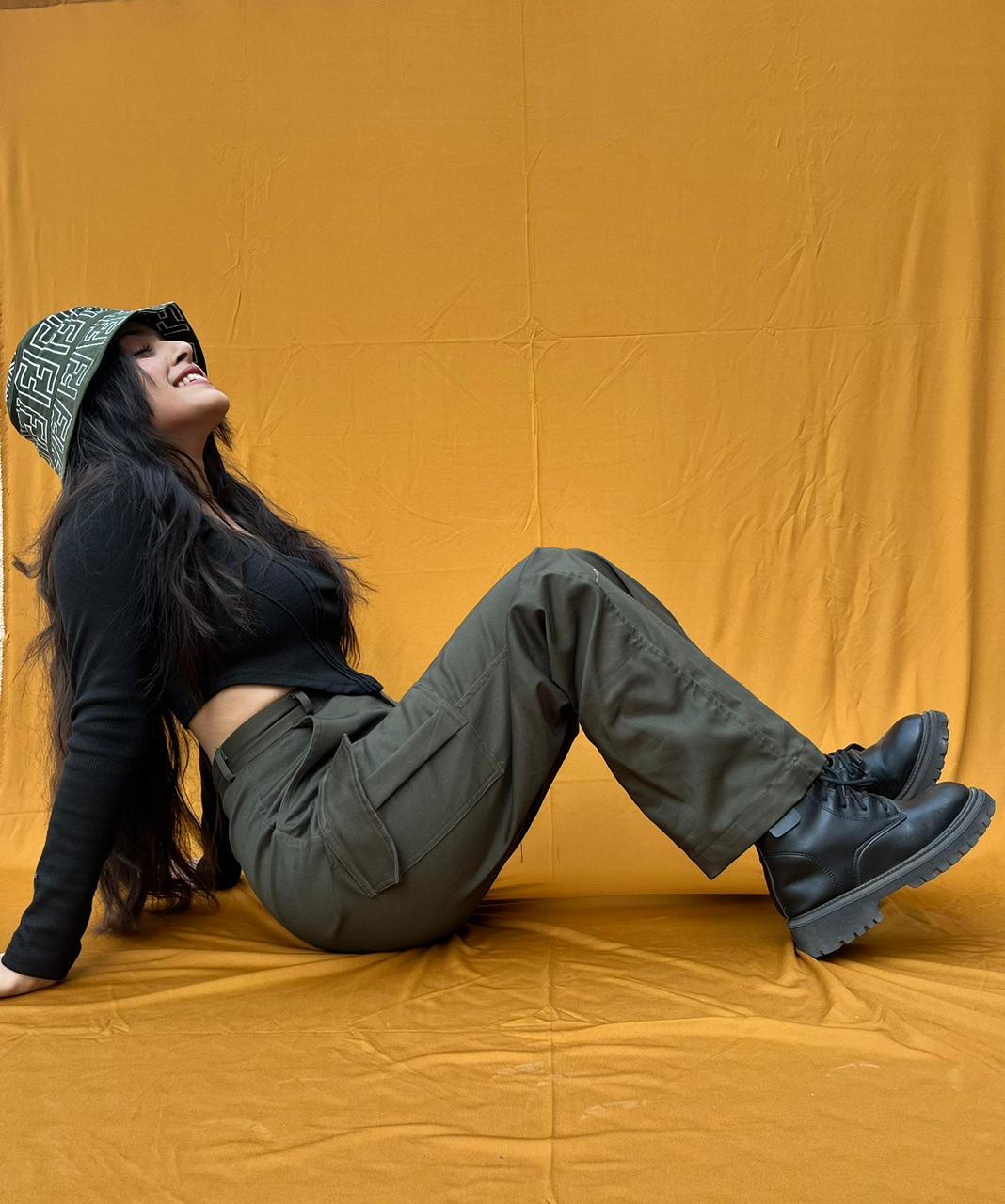 Athena Khakhi green cargo pants - Emprall