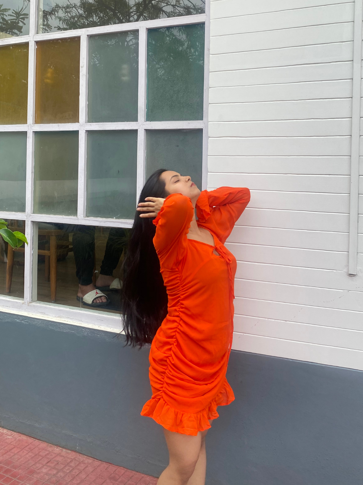 Gemstone orange dress - Emprall