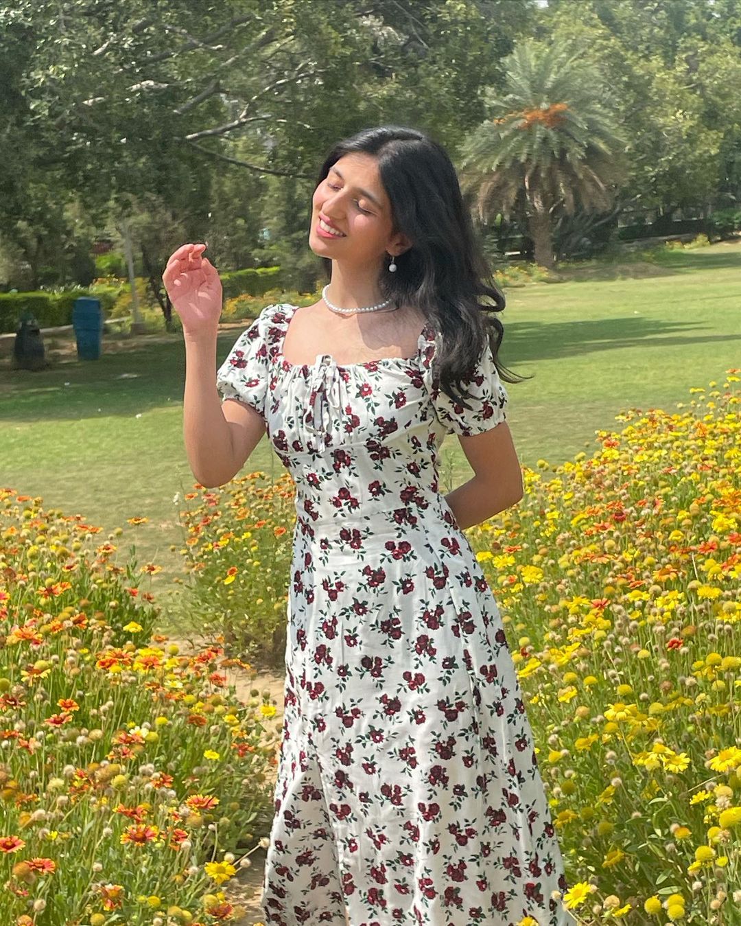 Madison White floral dress - Emprall