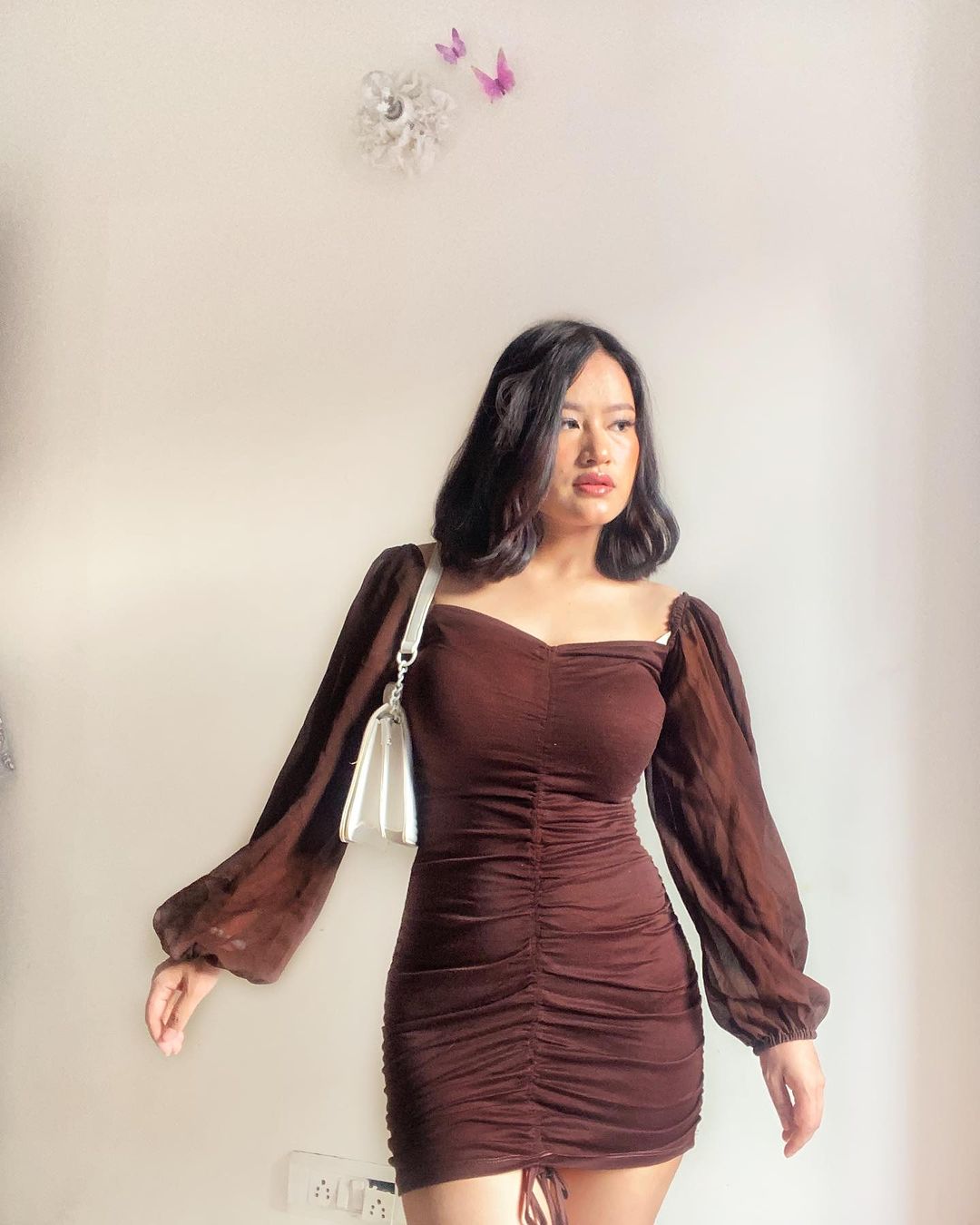 Jazlin brown dress - Emprall