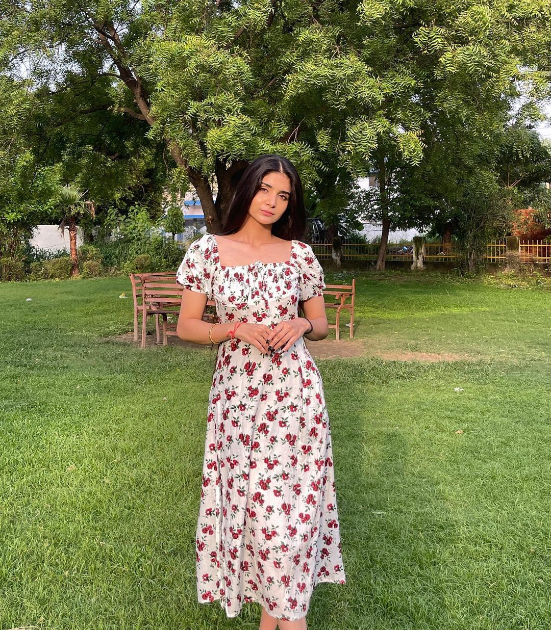 Madison White floral dress - Emprall