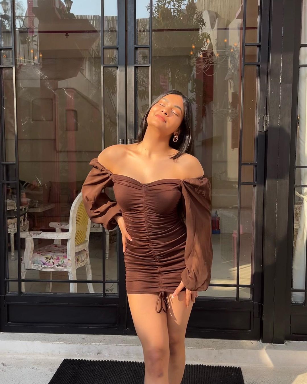 Jazlin brown dress - Emprall