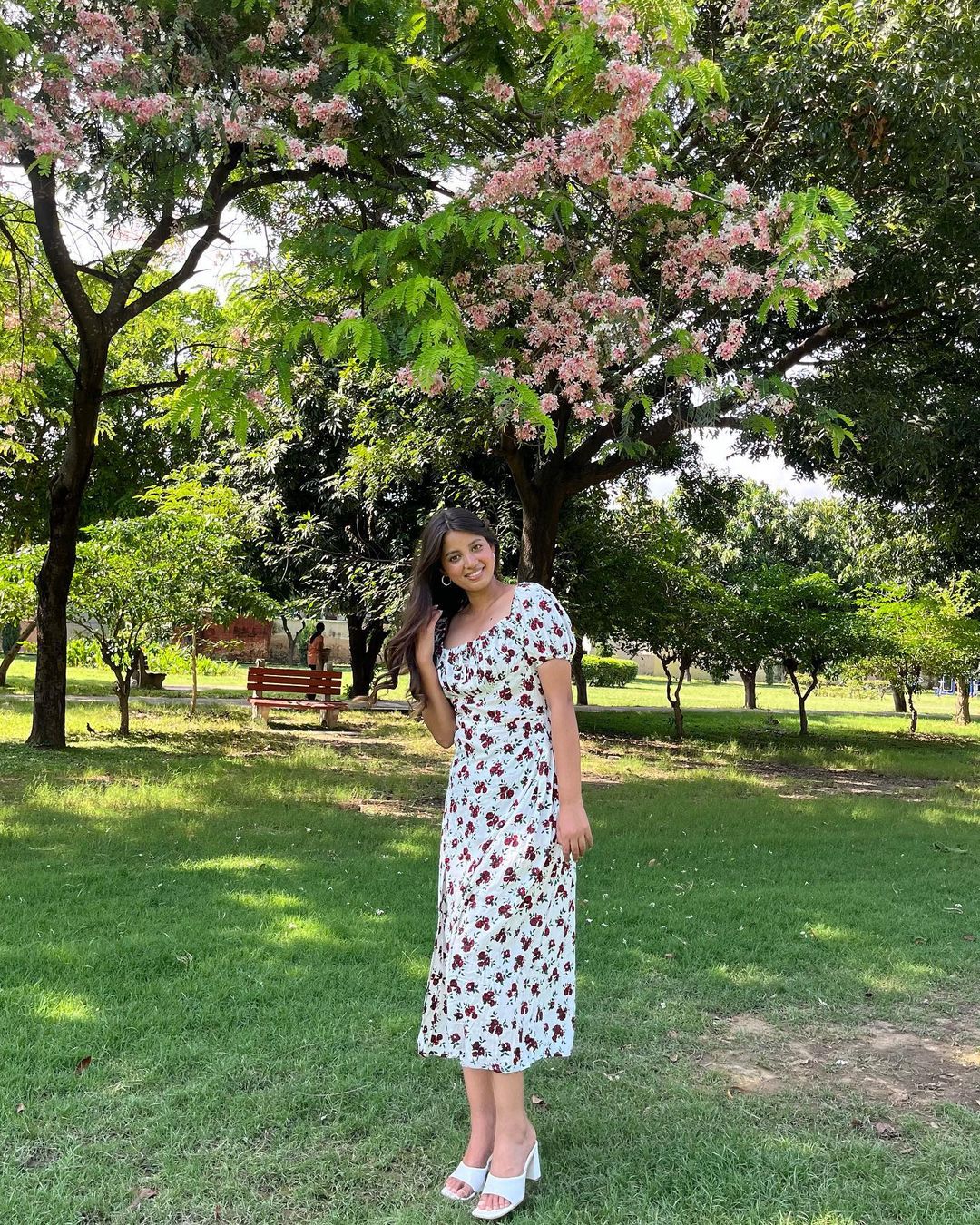 Madison White floral dress - Emprall