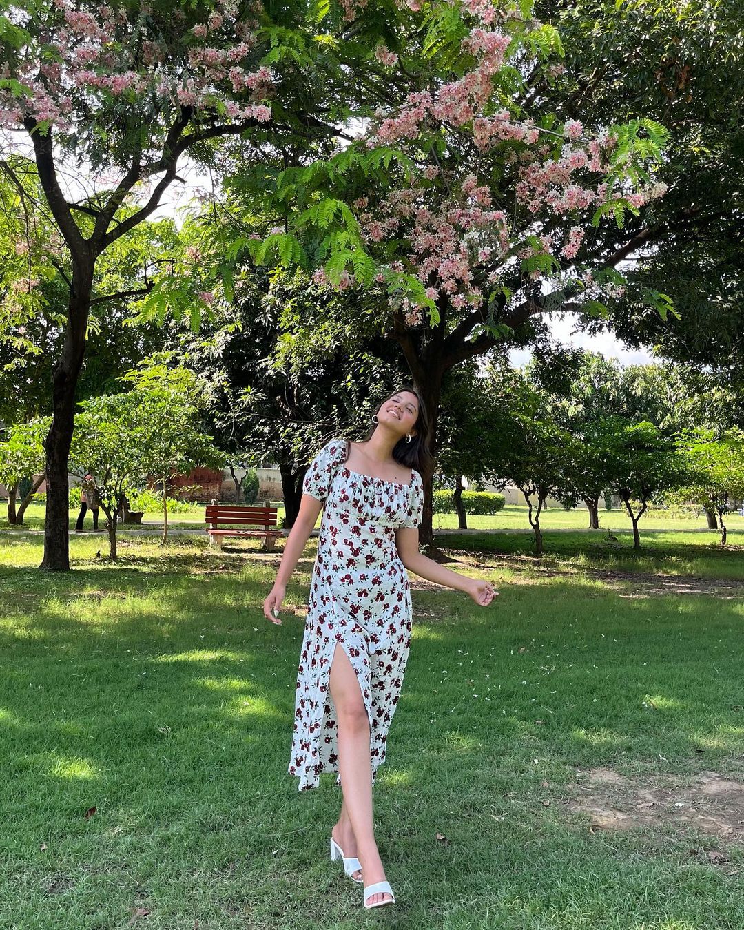 Madison White floral dress - Emprall