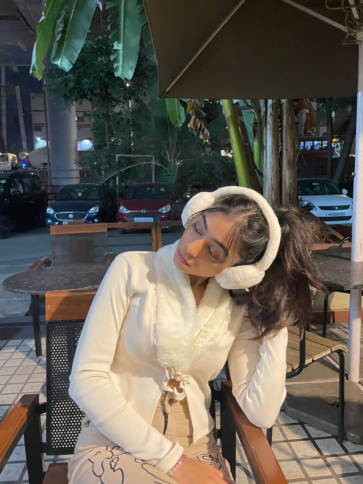 Zuri Cream faux cardigan top - Emprall