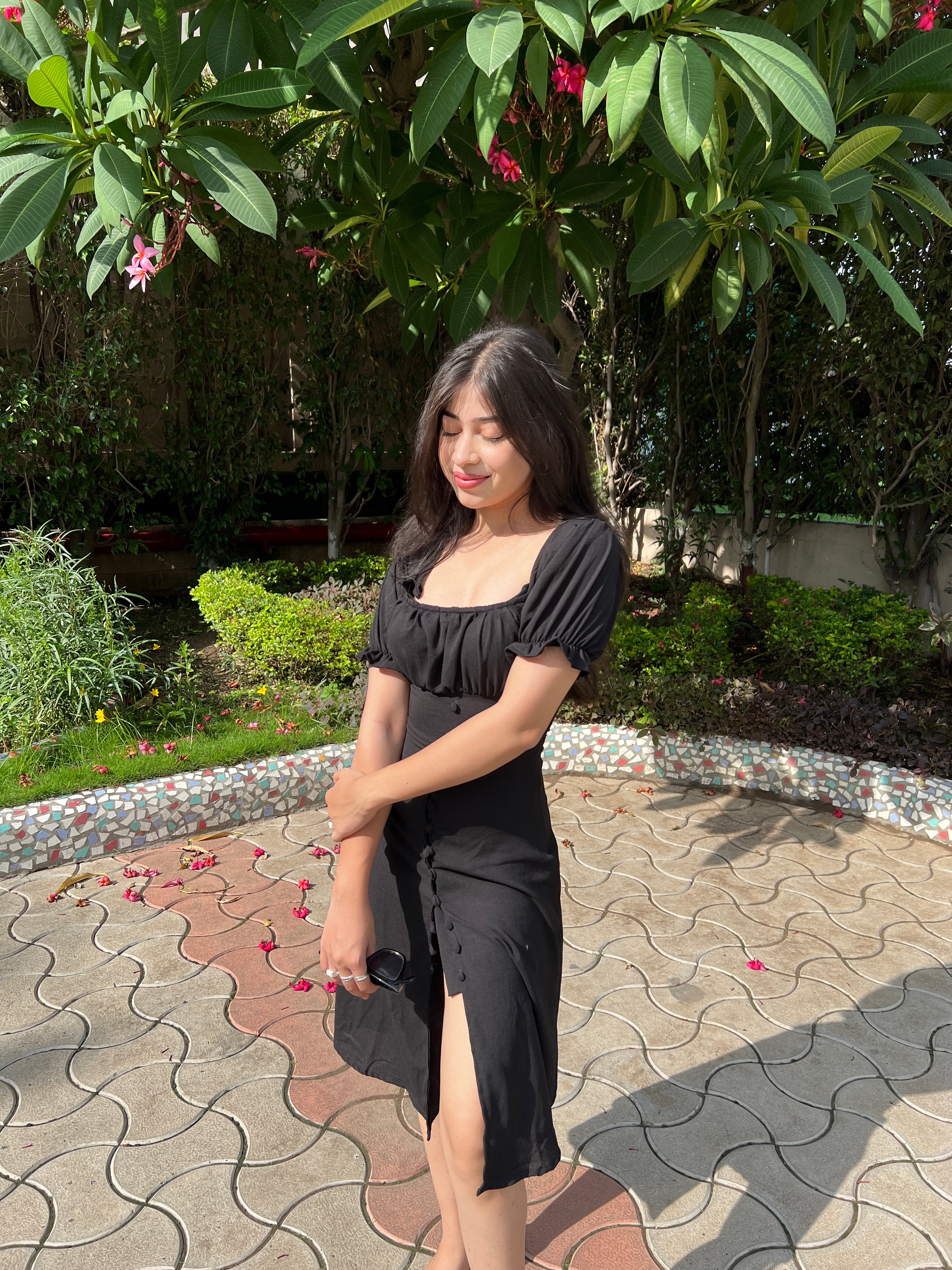 Betty midi black dress - Emprall