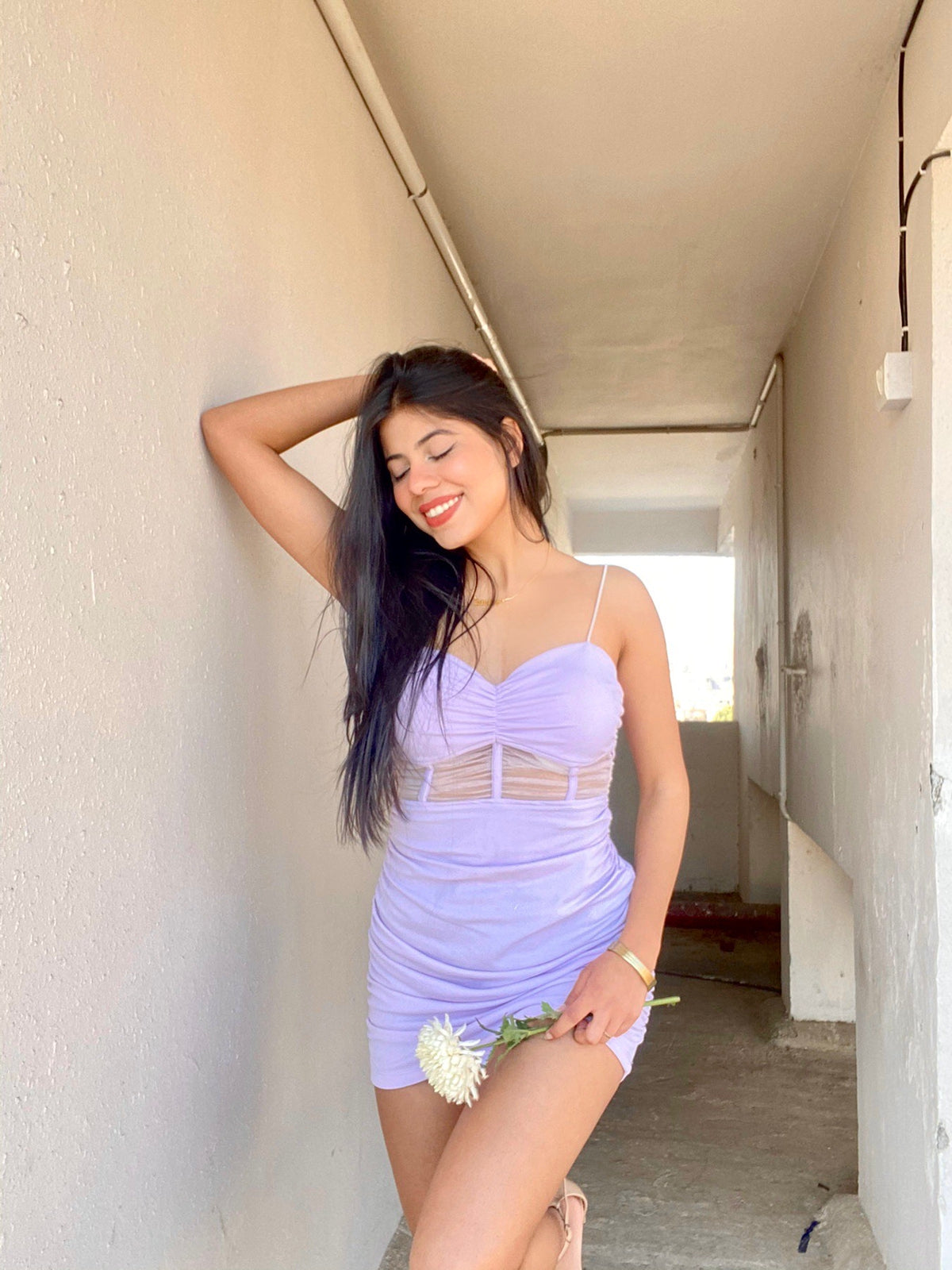 Lexy lilac dress - Emprall