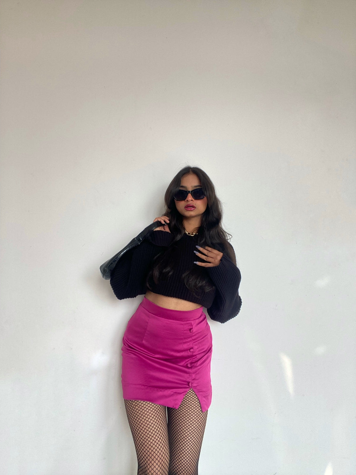 Black knitted oversized jumper - Emprall