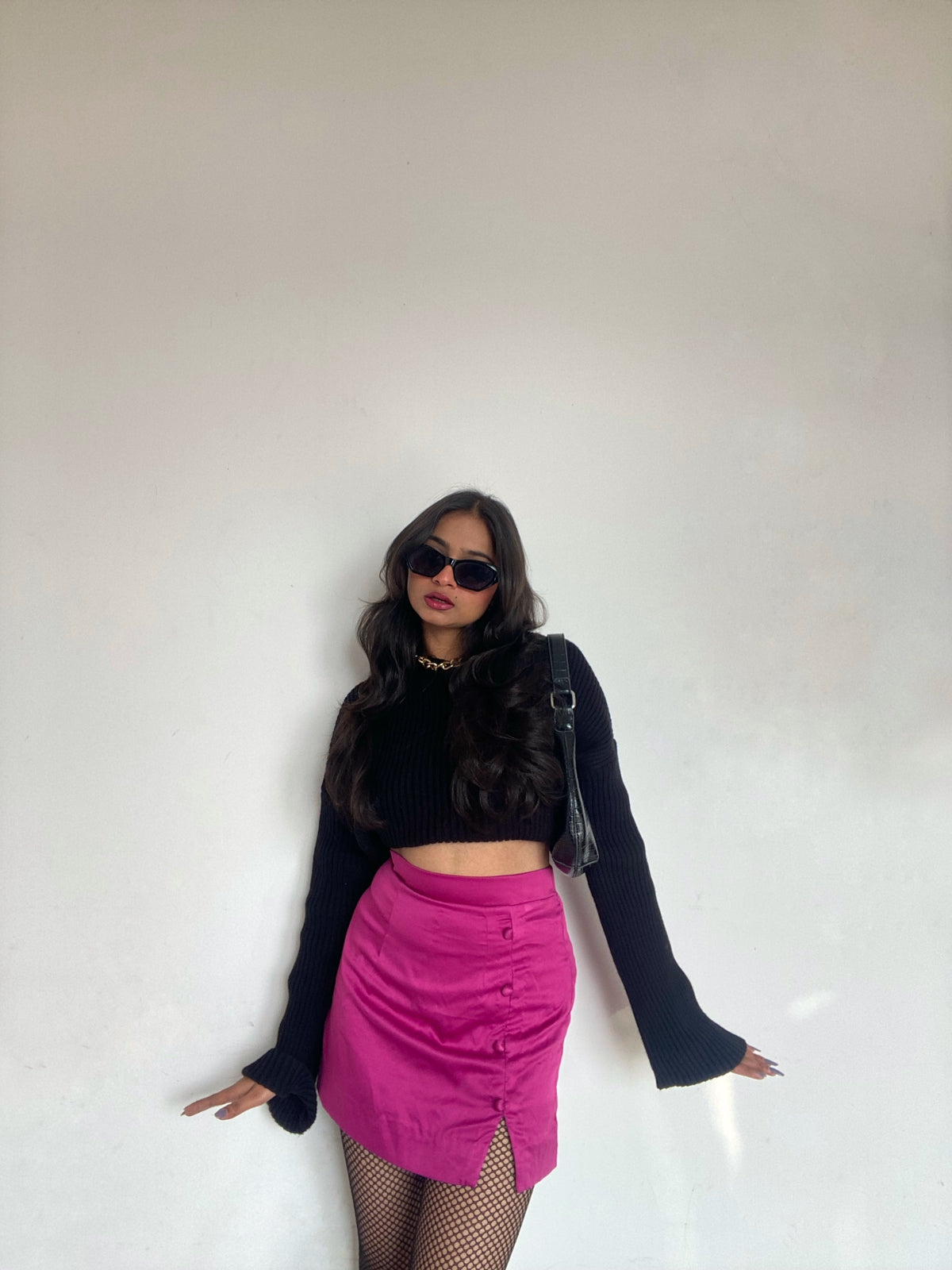 Black knitted oversized jumper - Emprall