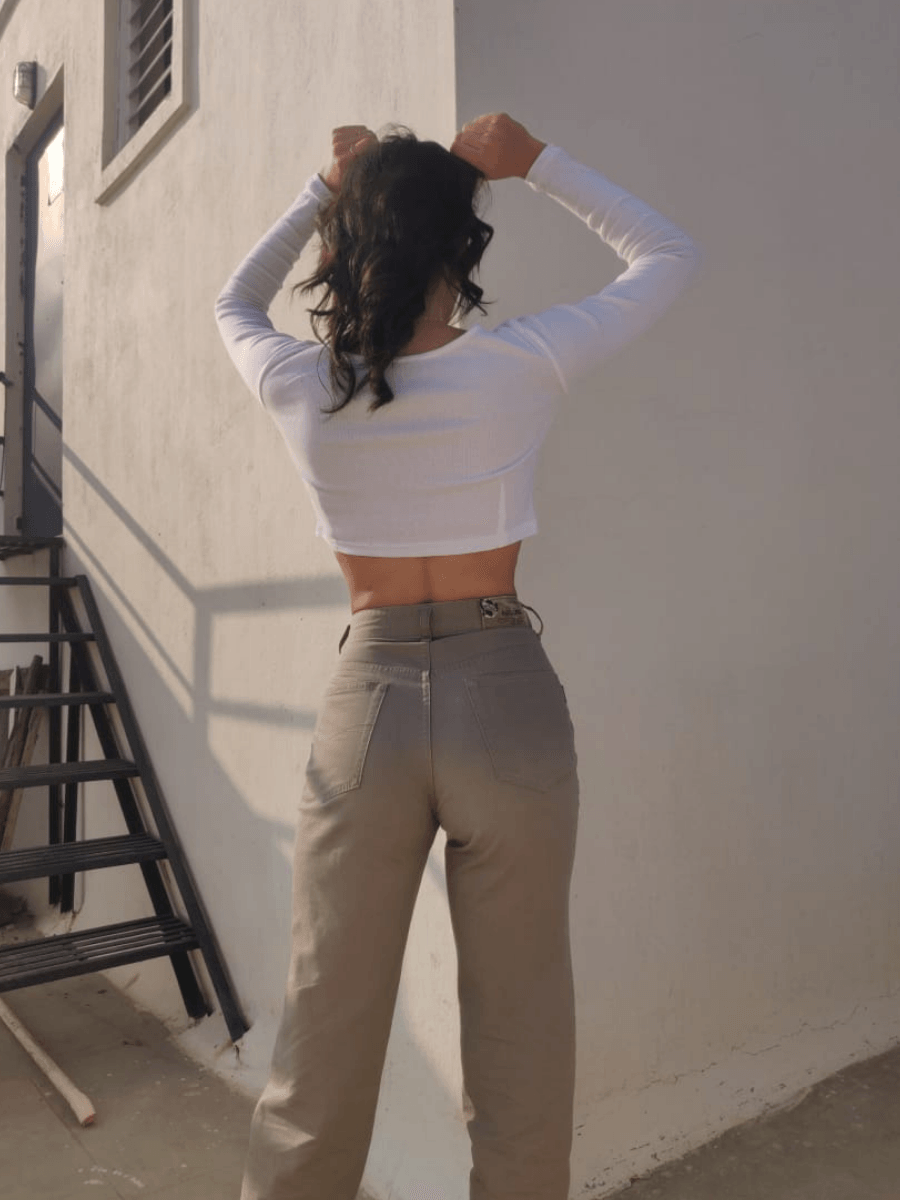 White Ruched top - Emprall