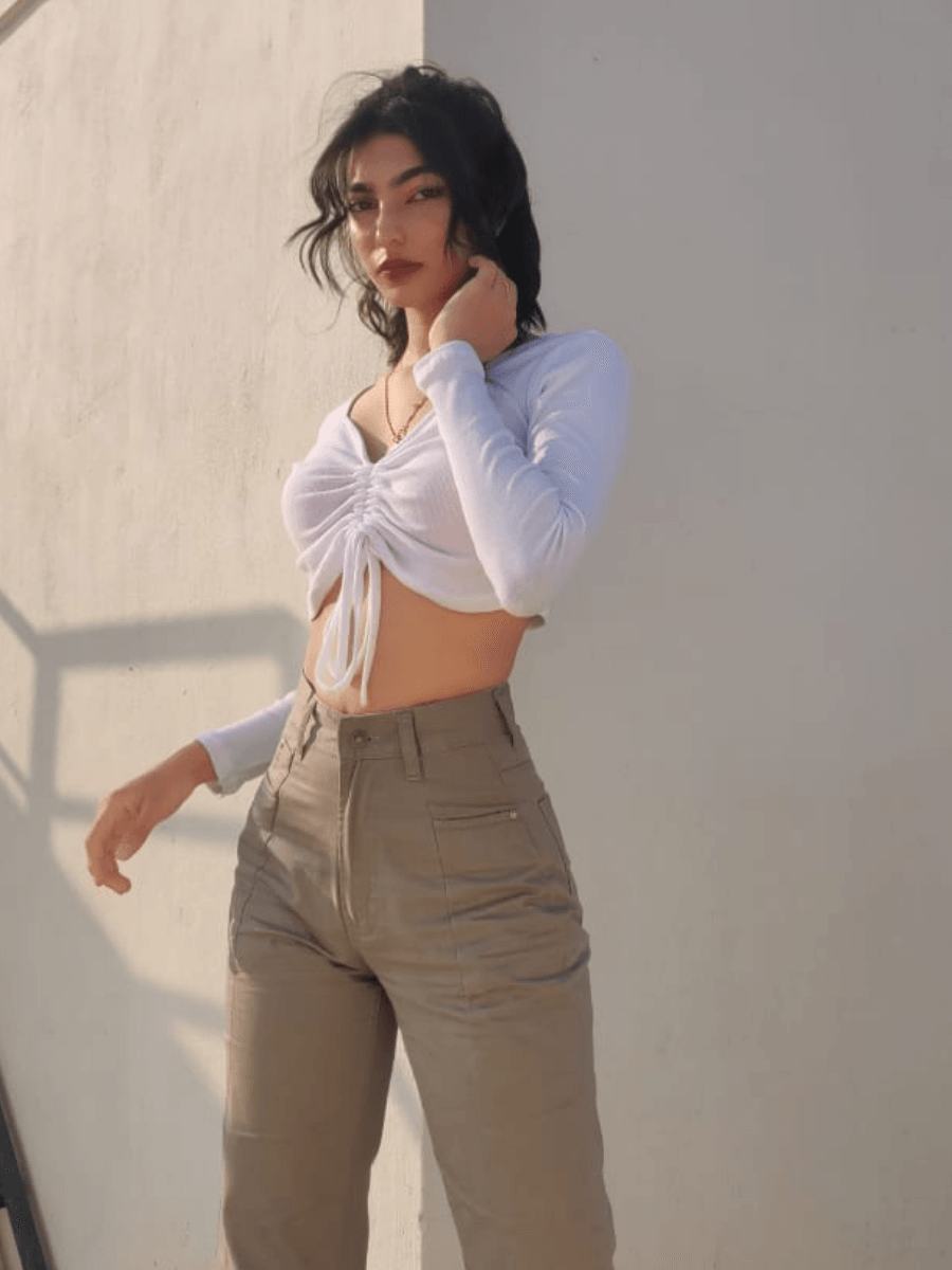 White Ruched top - Emprall