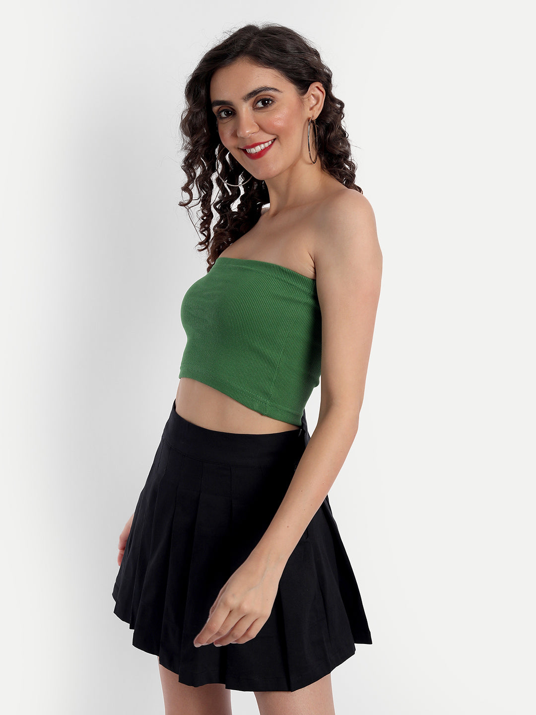 Green Staple Tube Top