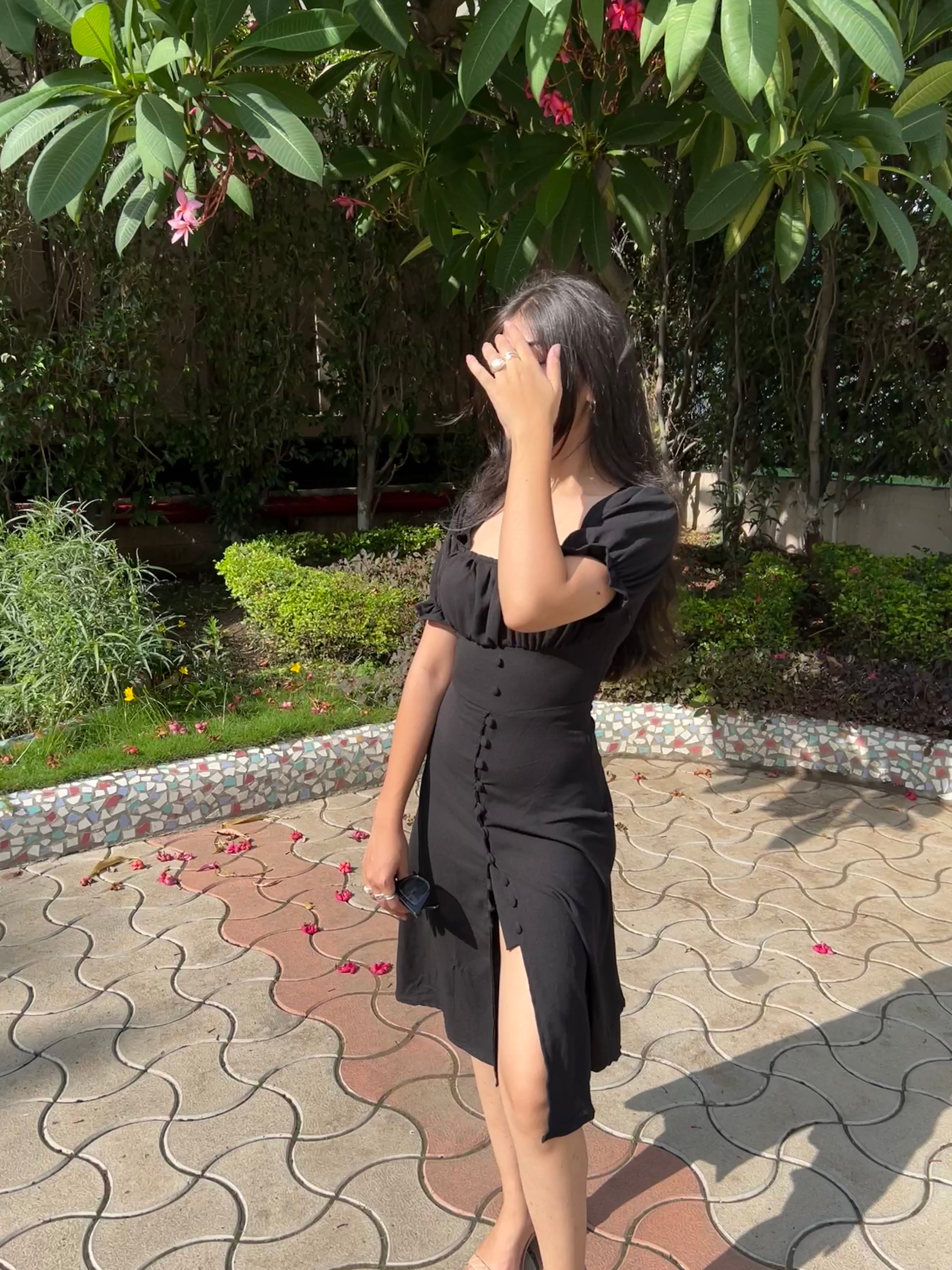 Betty midi black dress - Emprall