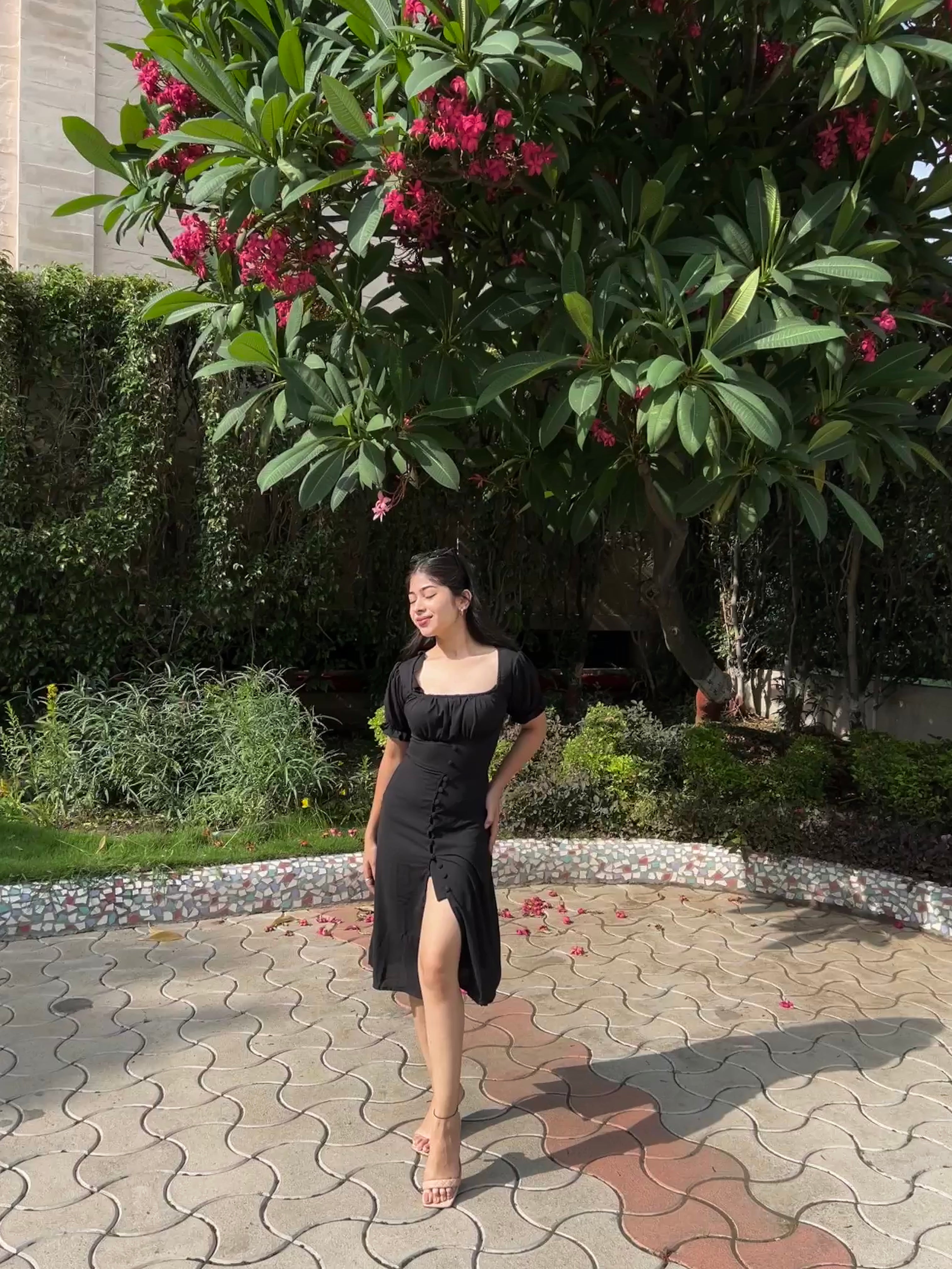 Betty midi black dress - Emprall