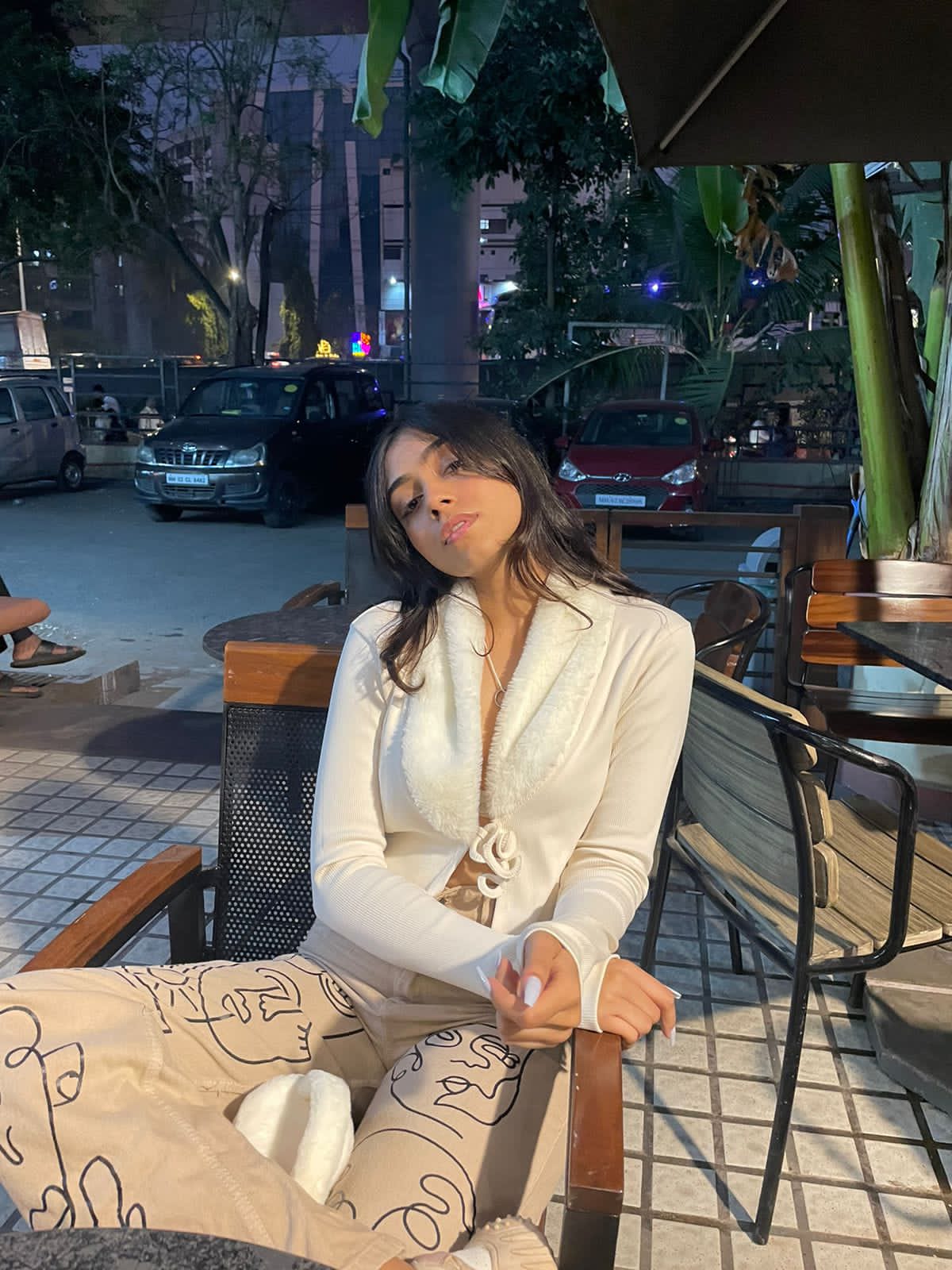 Zuri Cream faux cardigan top - Emprall