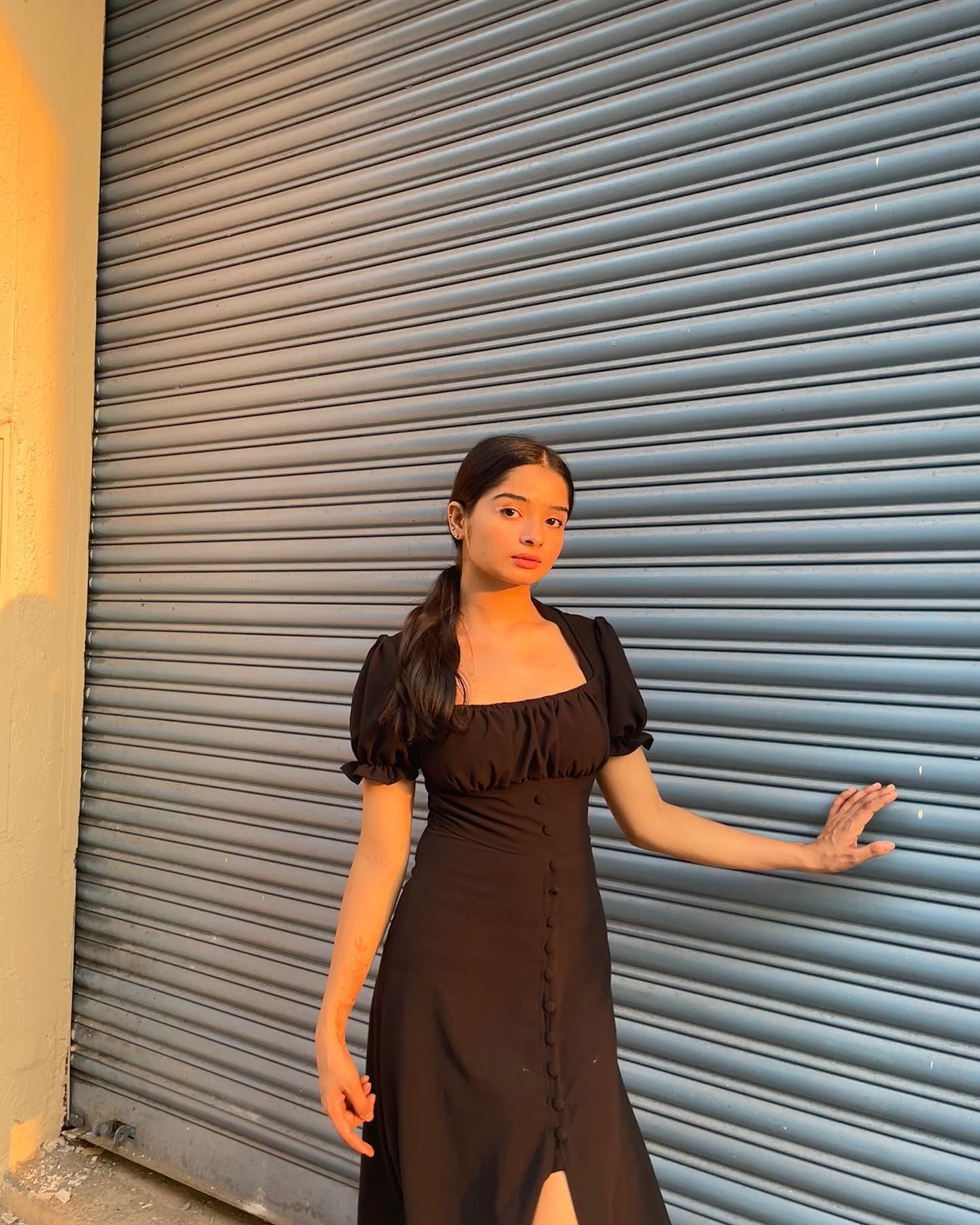 Betty midi black dress - Emprall