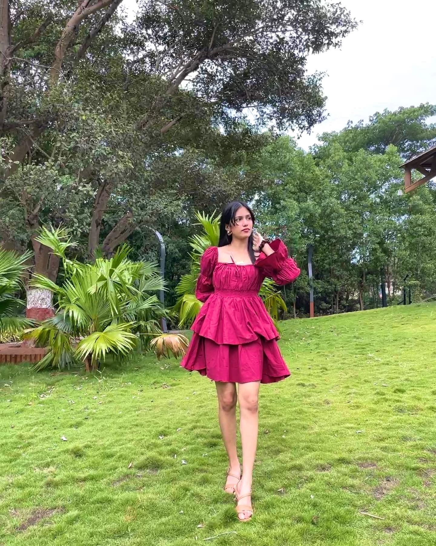 Cindrella burgundy dress - Emprall